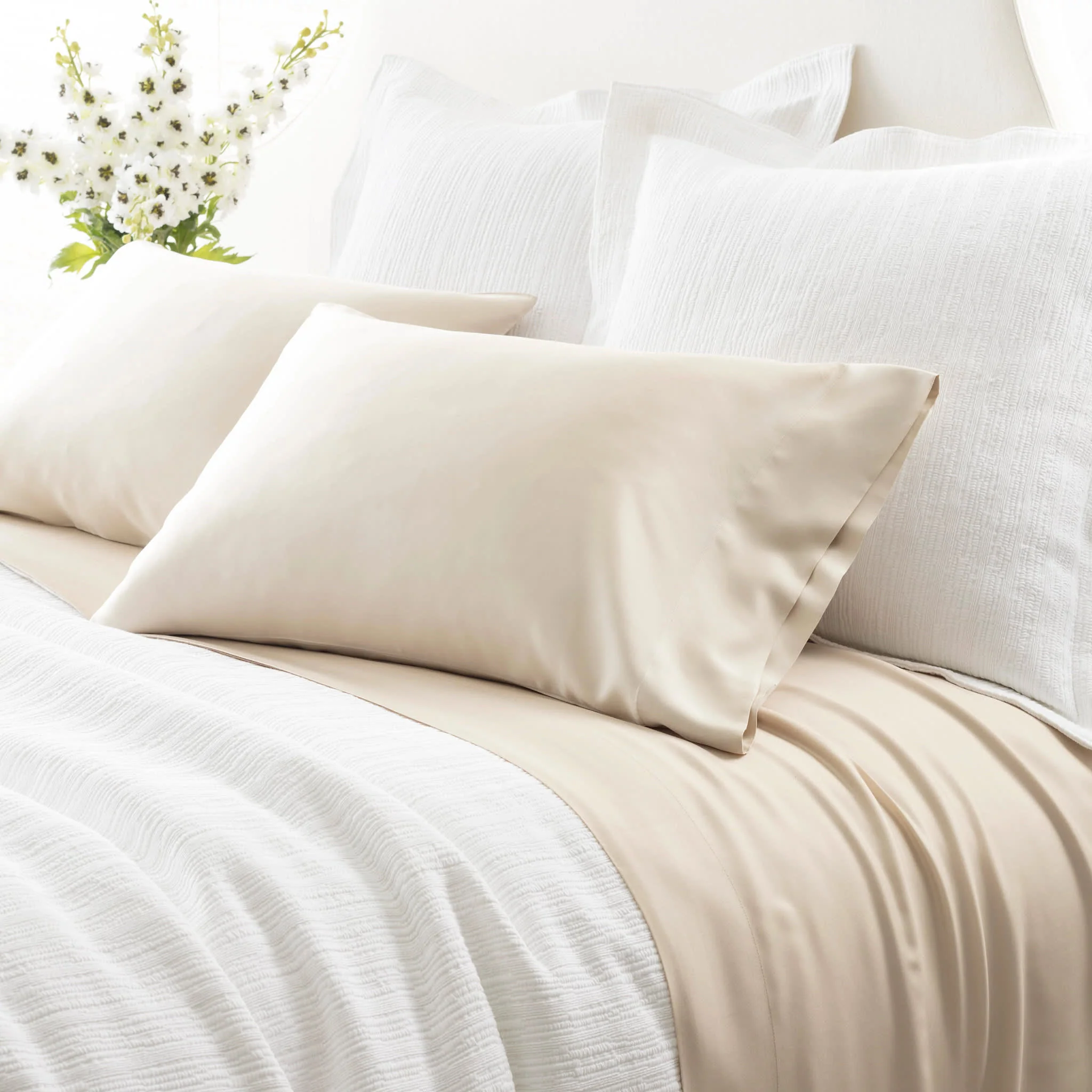 Silken Solid Sheet Set | Sand