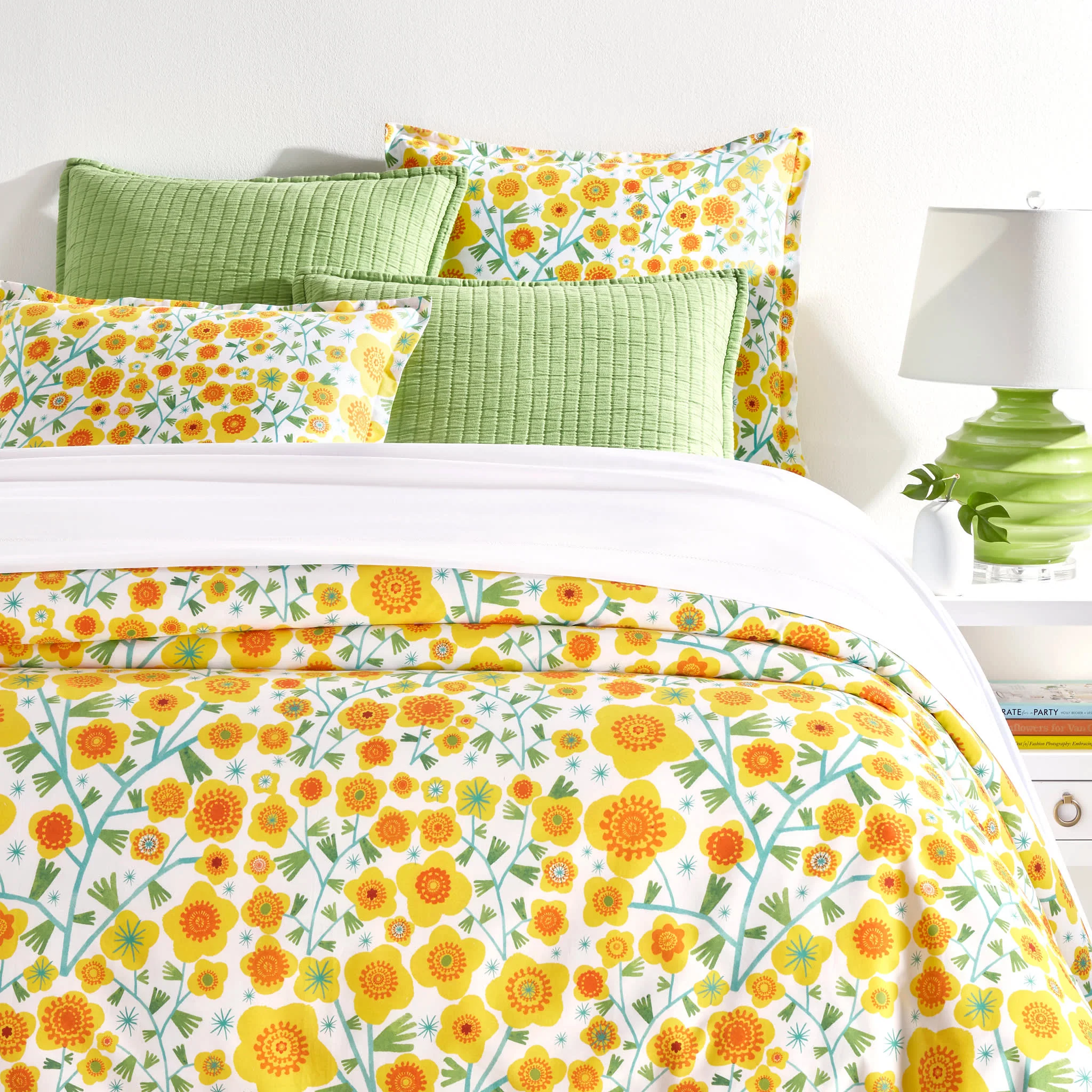 Silly Sunflowers Duvet Cover | Yellow