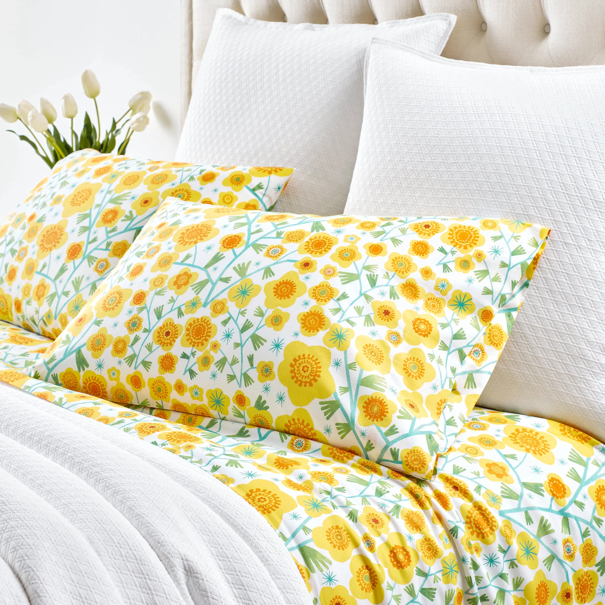 Silly Sunflowers Sheet Set | Yellow