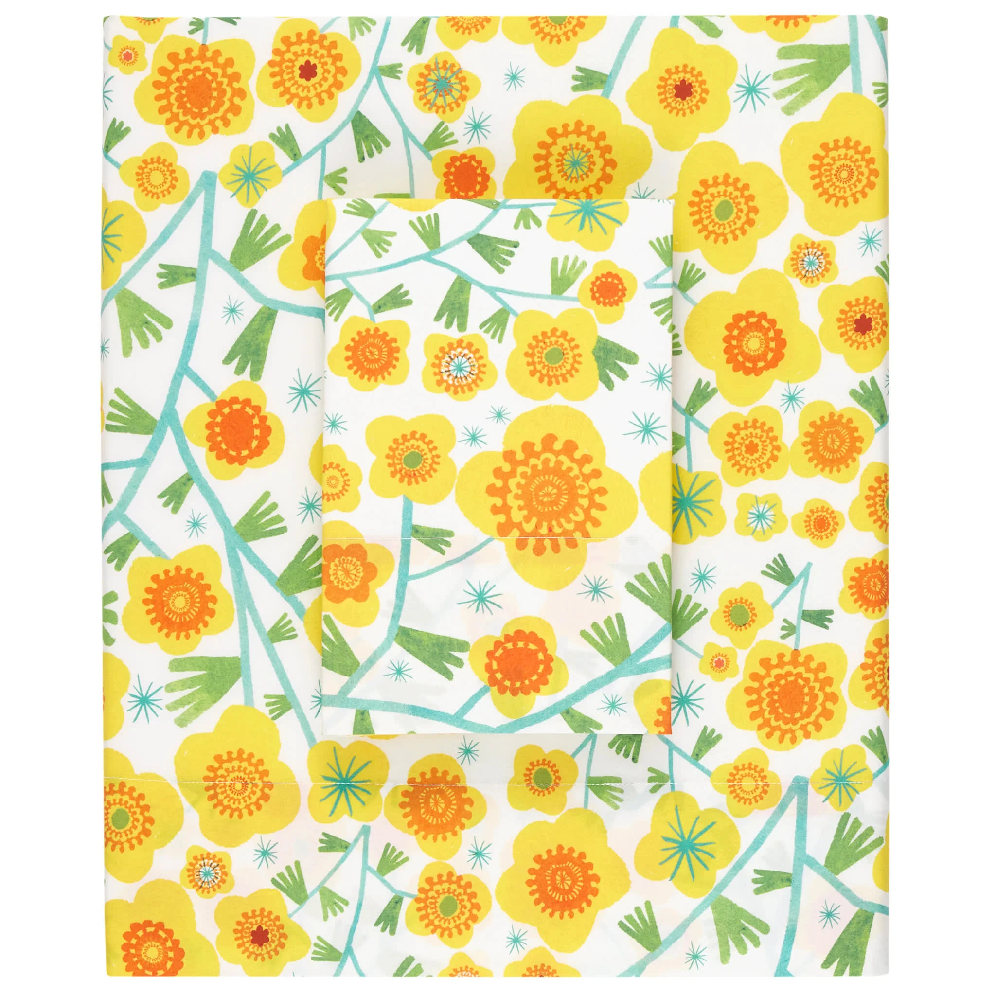 Silly Sunflowers Sheet Set | Yellow - Image 3