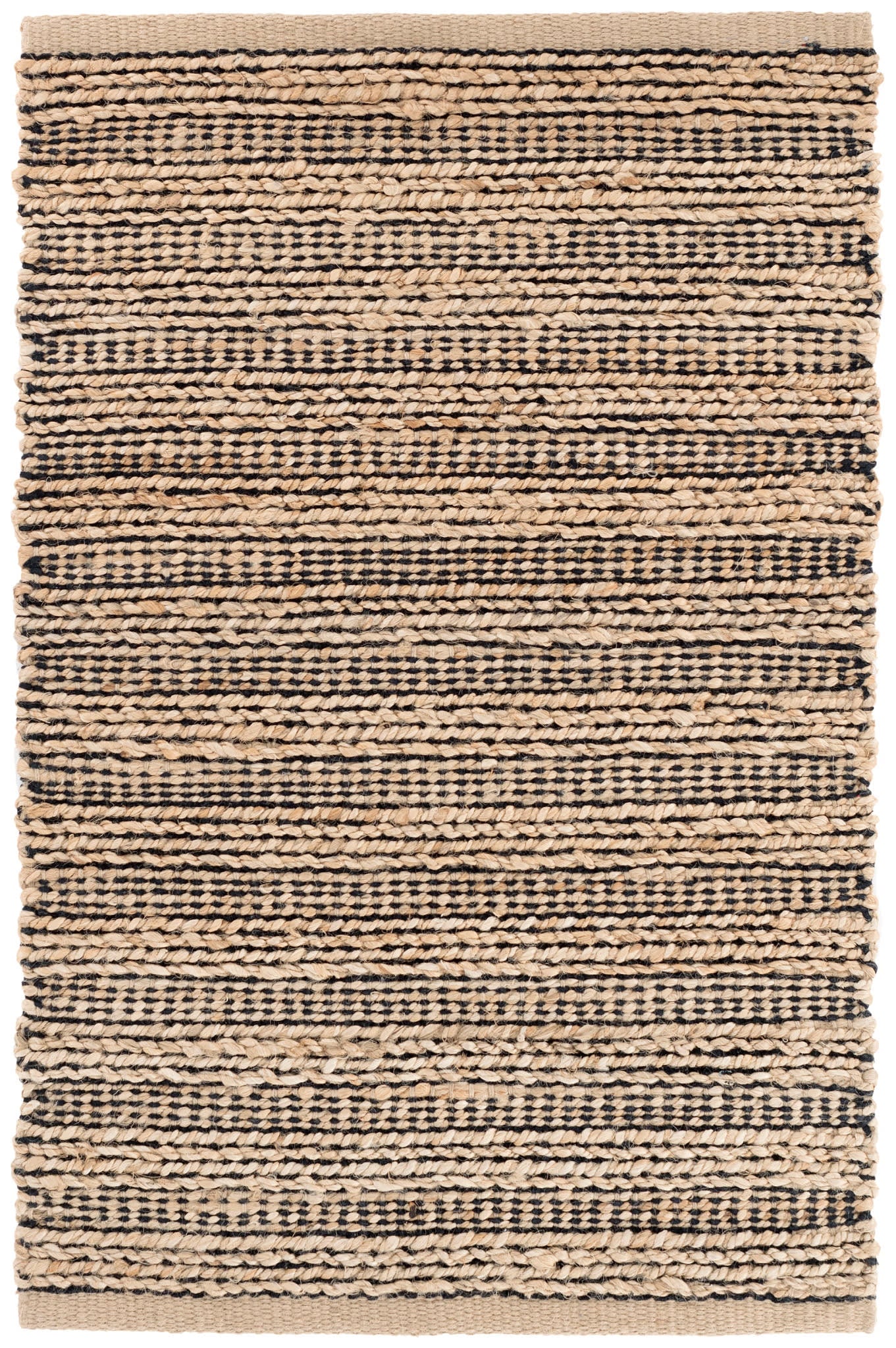 Simba Handwoven Jute Rug | Black