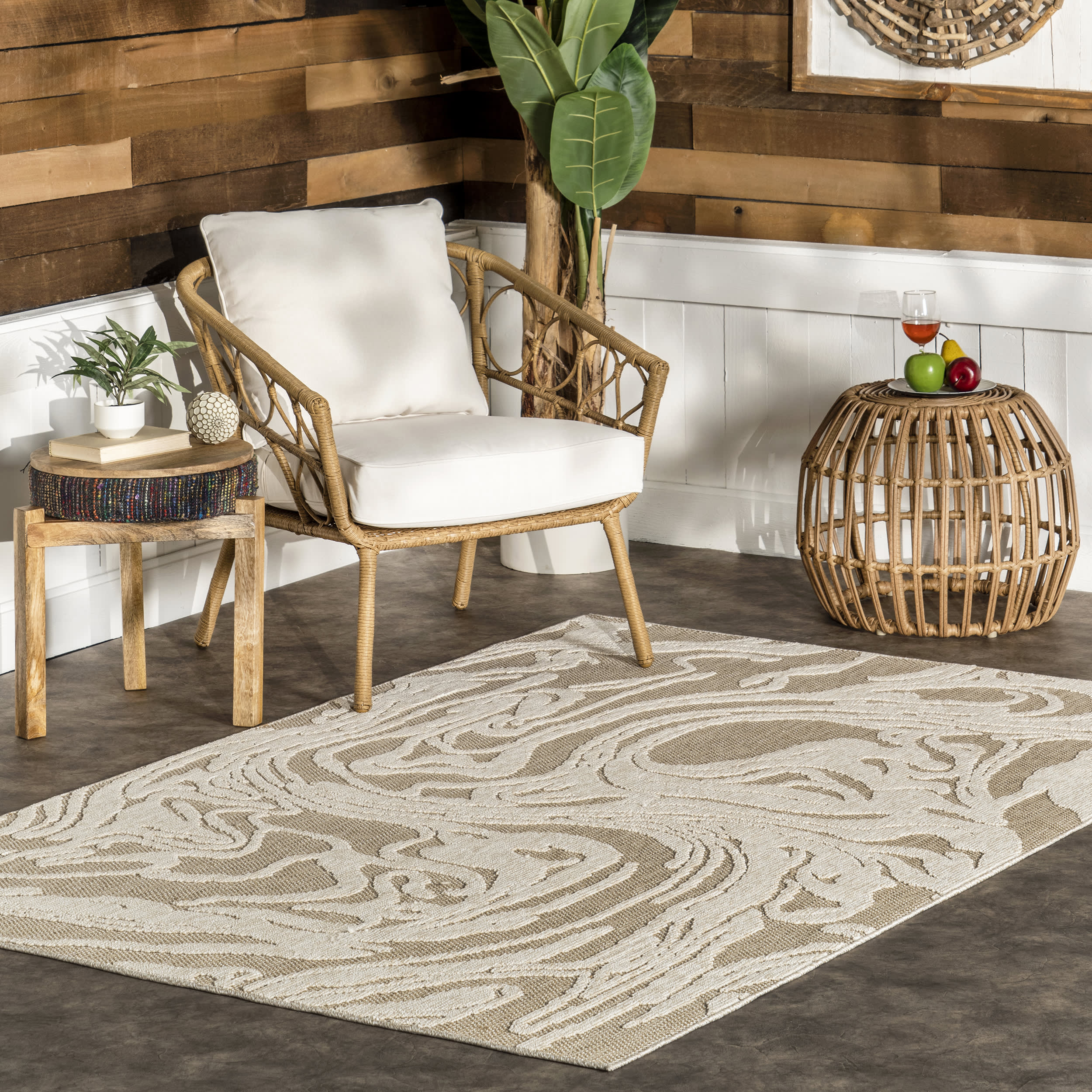 Simona Indoor/Outdoor Sisal Rug | Beige - Image 2