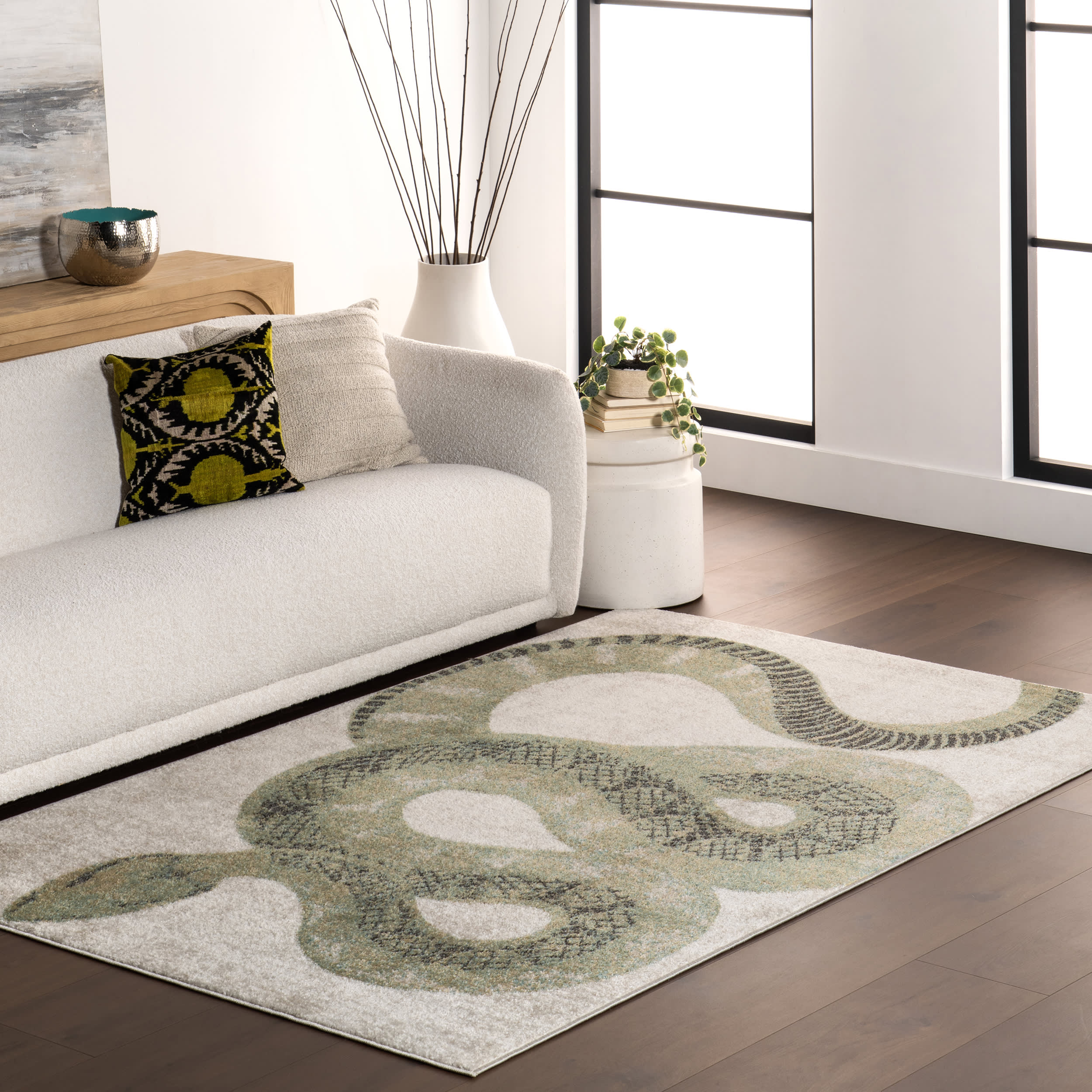 Simple Serpent Rug | Green - Image 2