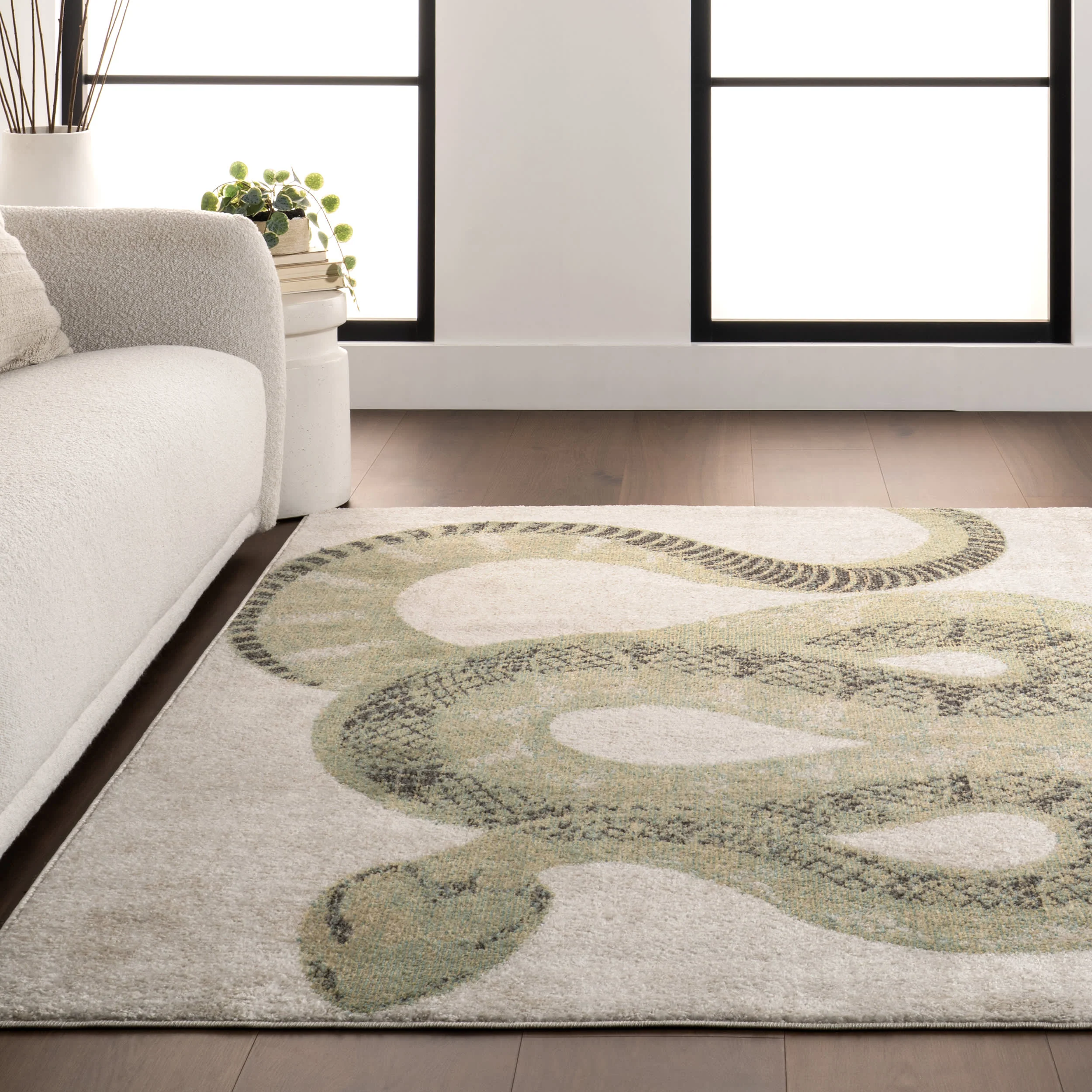 Simple Serpent Rug | Green - Image 4