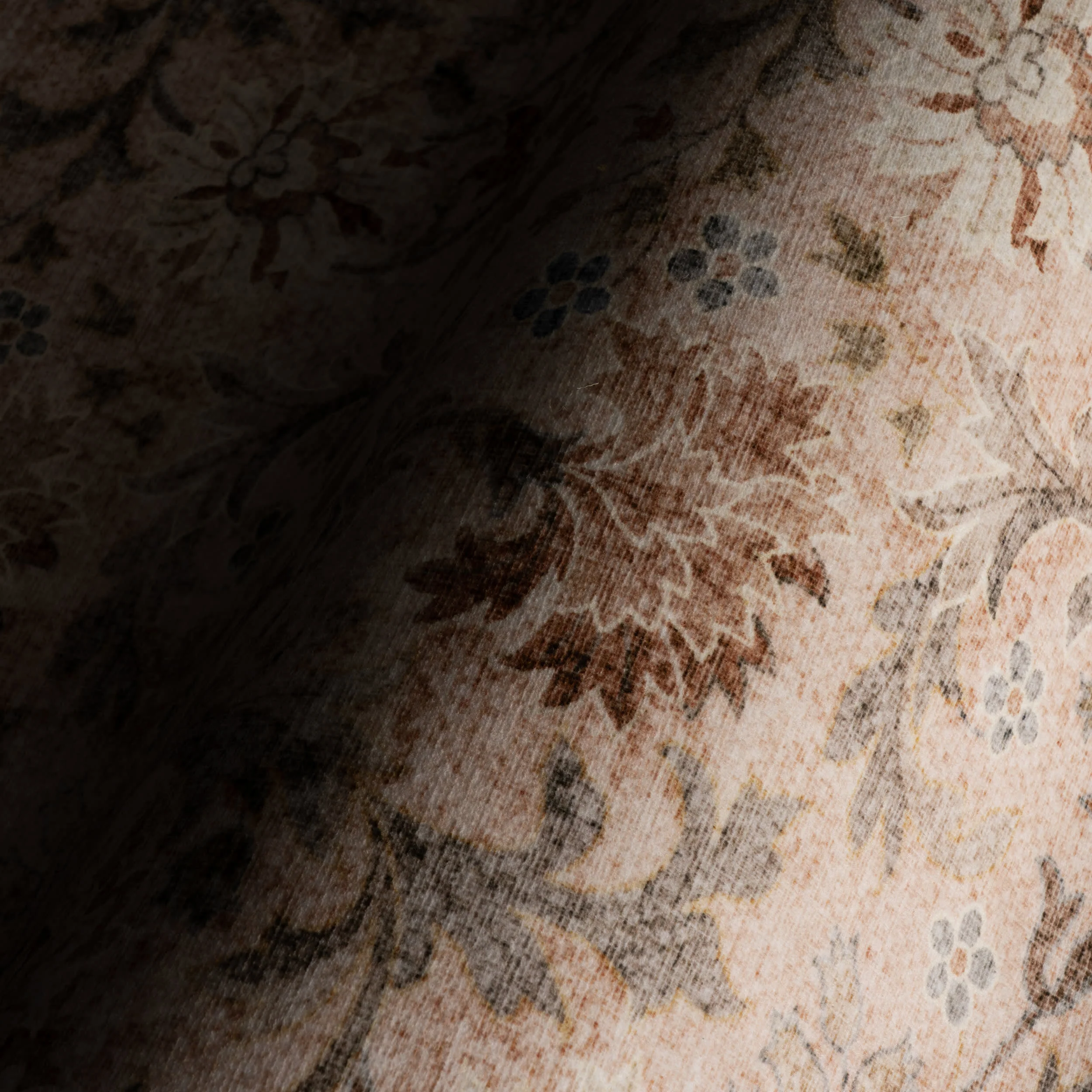 Sinikse Floral and Paisley Washable Rug | Peach - Image 3