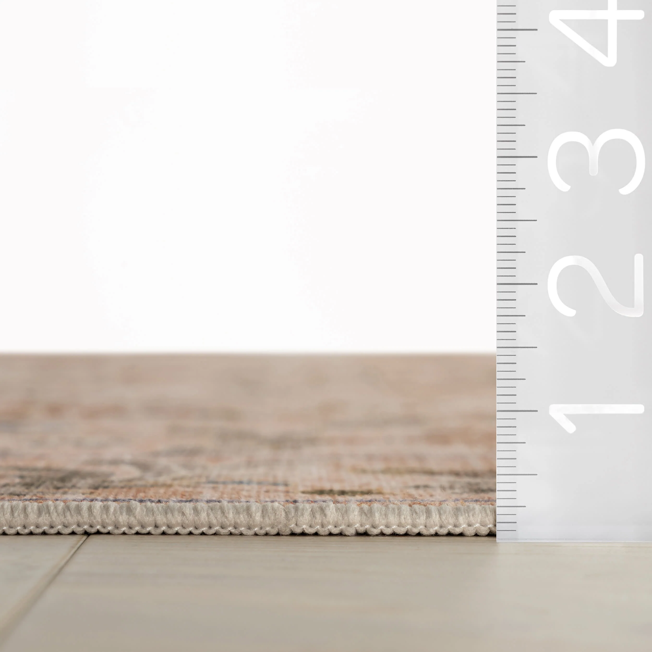 Sinikse Floral and Paisley Washable Rug | Peach - Image 6