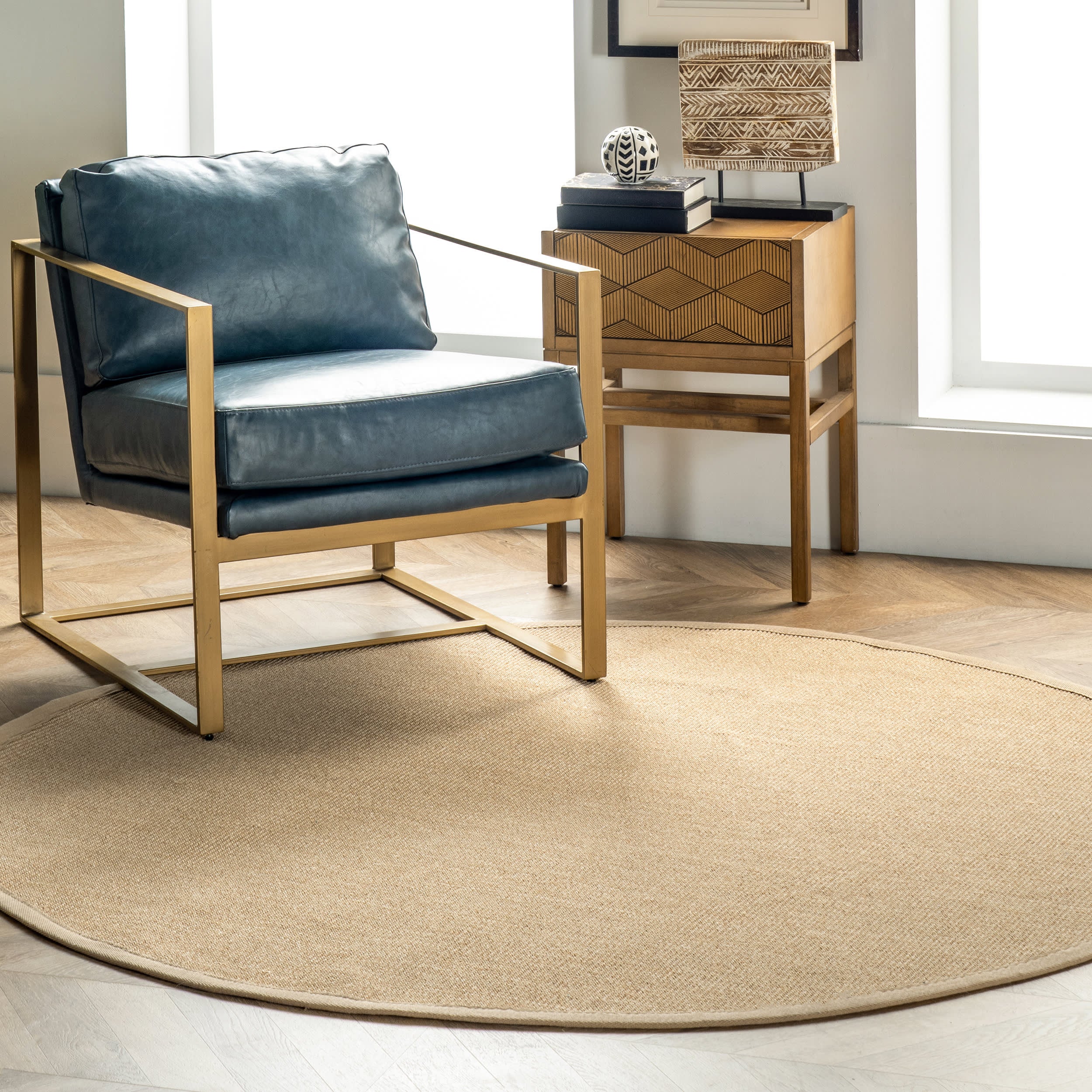 Sisal Border Rug | Beige - Image 2