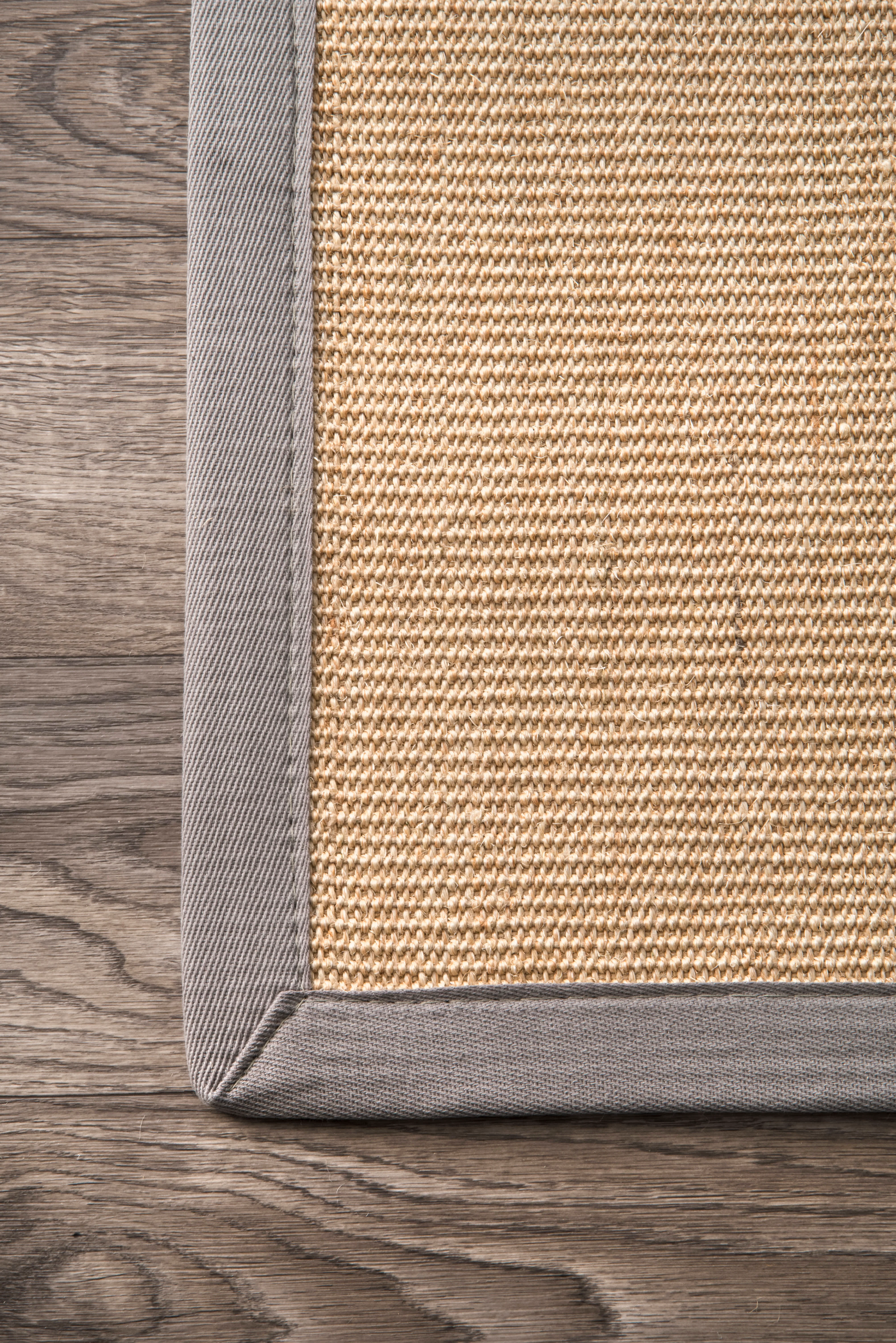 Sisal Border Rug | Light Grey - Image 2