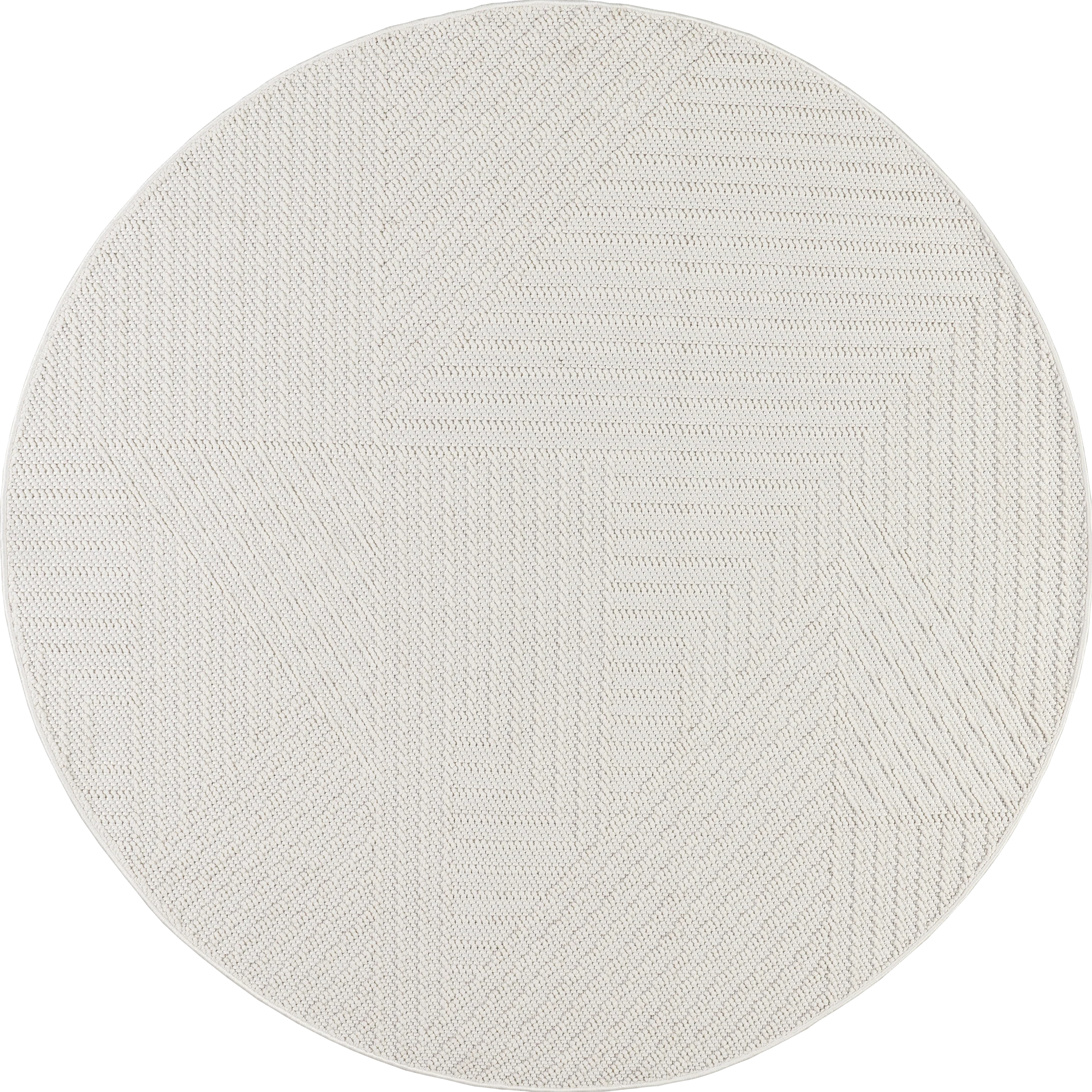 Sisile Zen Garden Tasseled Rug | Off White