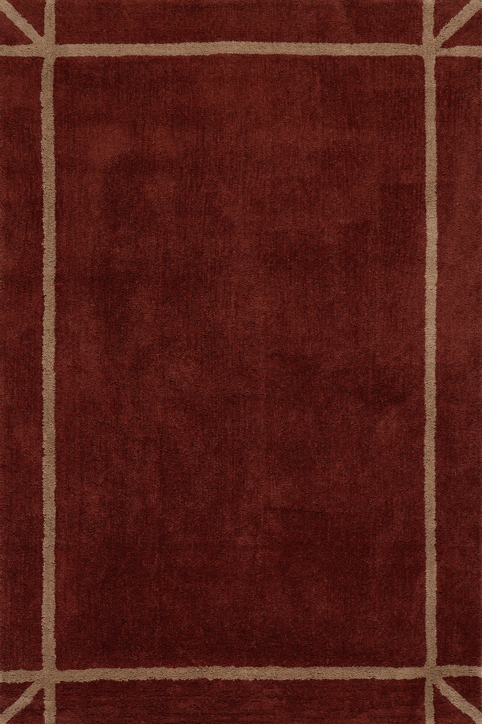 Sivra Bordered Rug | Maroon