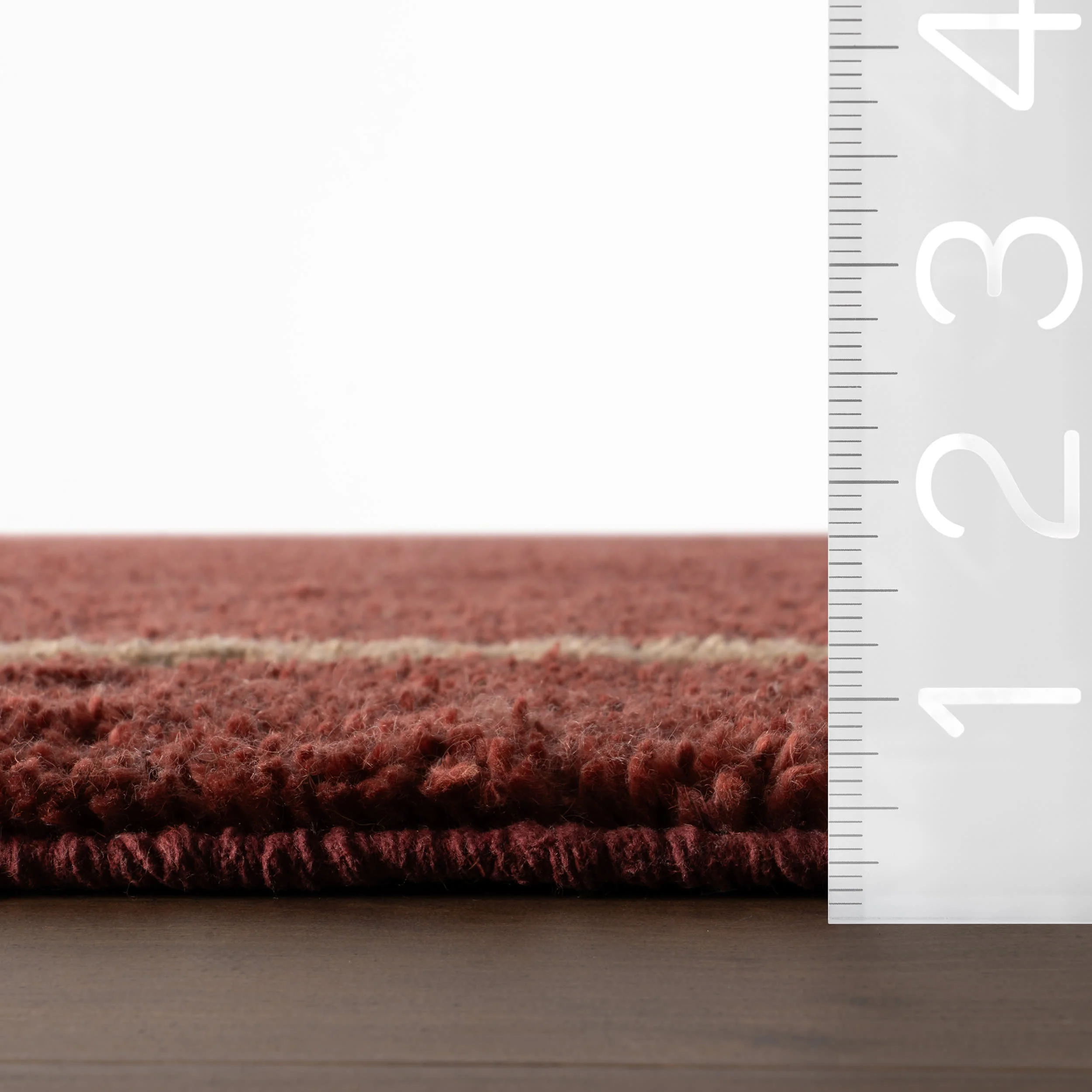 Sivra Bordered Rug | Maroon - Image 9