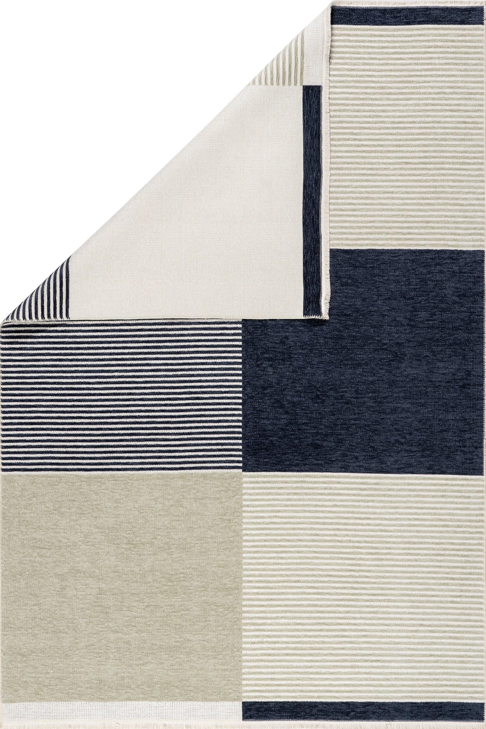 Skye Color Block Reversible Washable Rug | Multicolor - Image 5