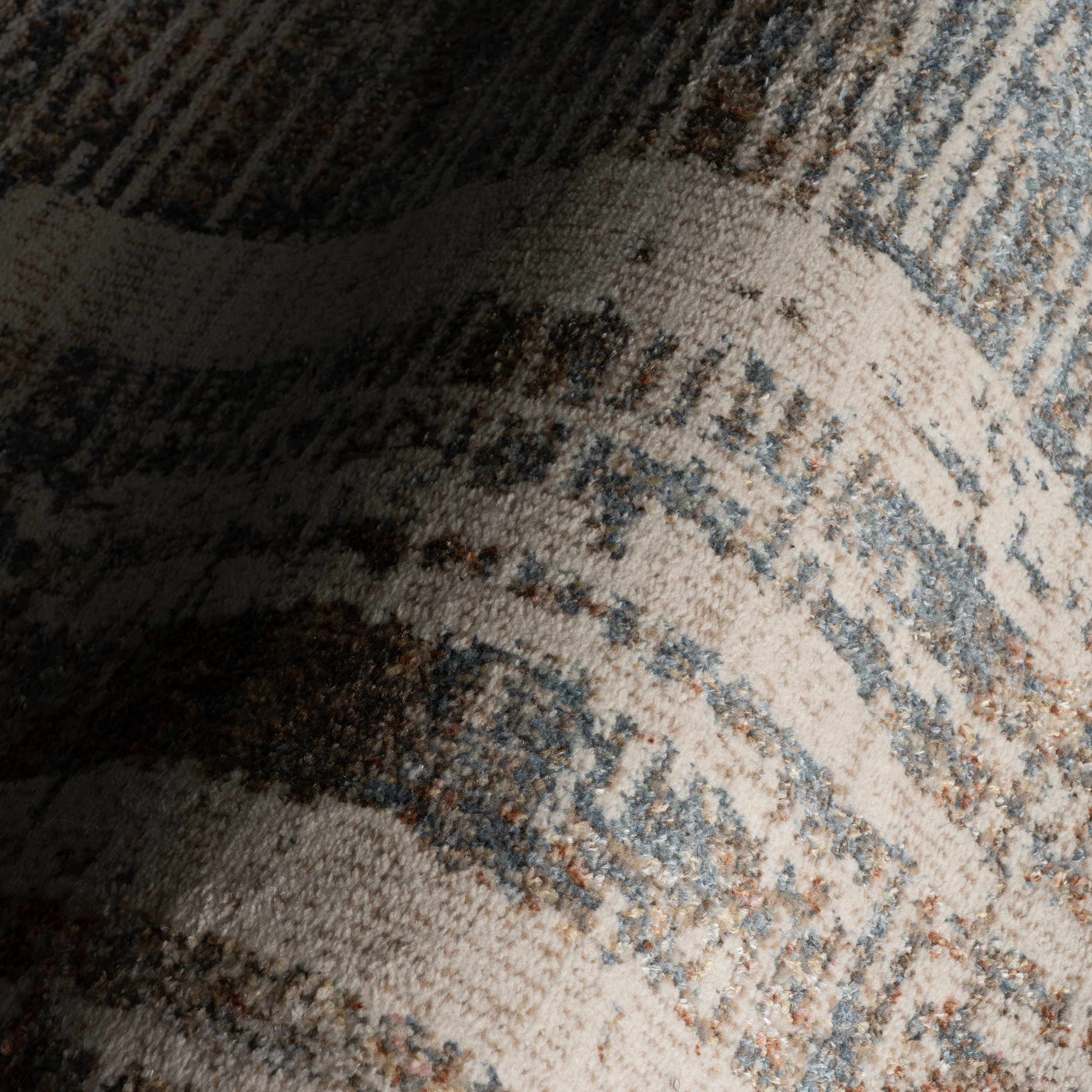 Slatewood Rustic Bordered Washable Rug | Tan - Image 3