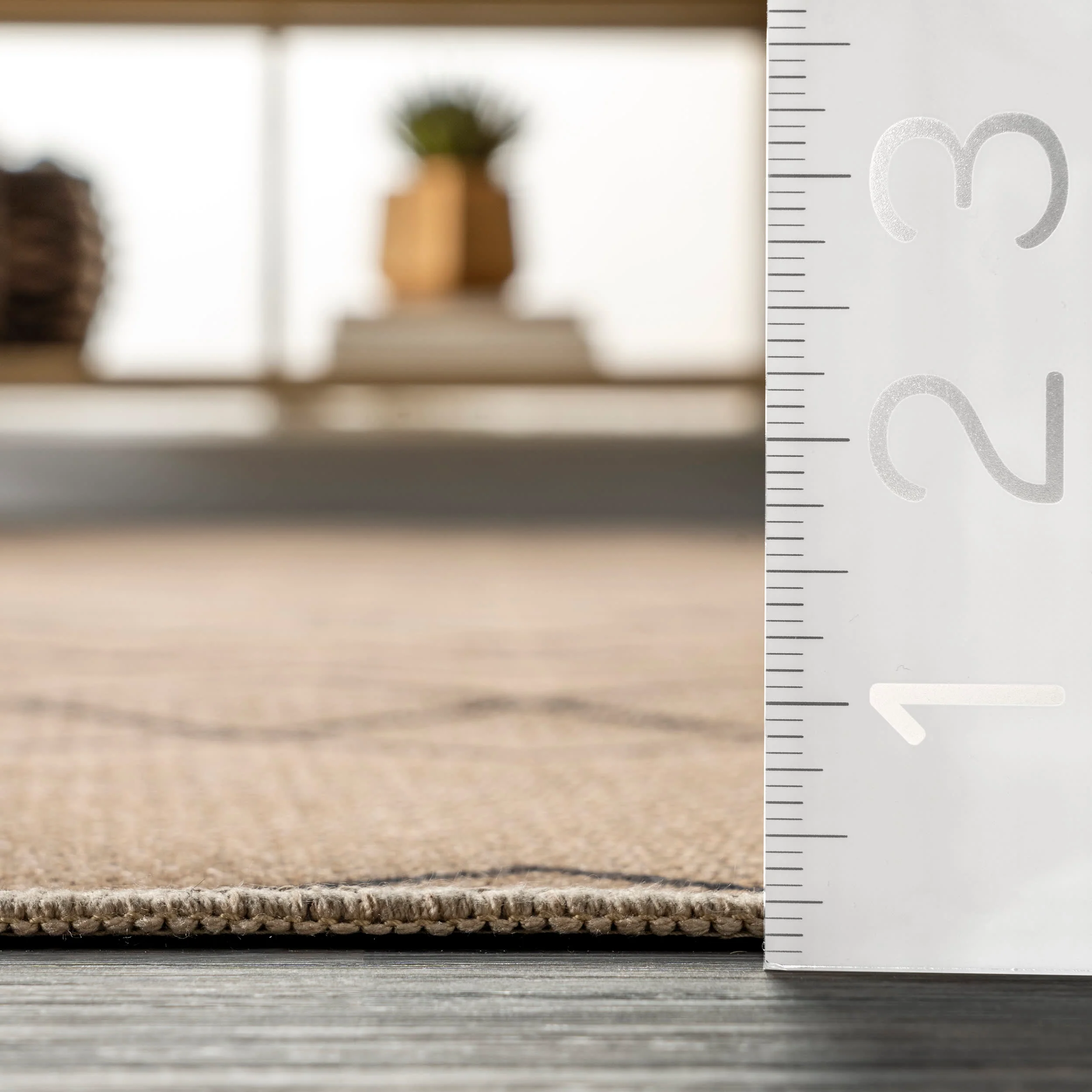 Sloane Easy-Jute Washable Crosshatch Rug | Natural - Image 5