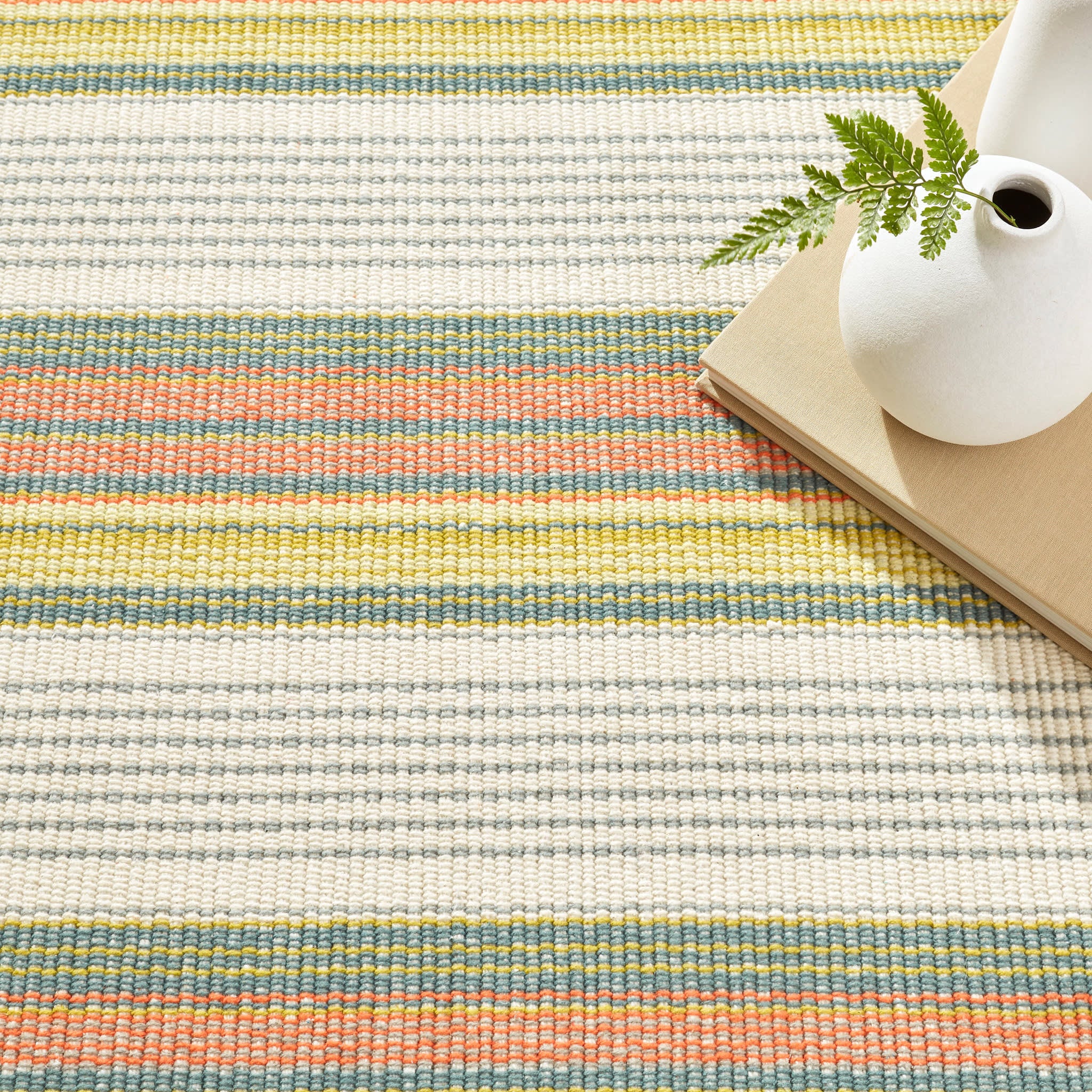 Sloane Stripe Handwoven Cotton Rug | Sprout - Image 4