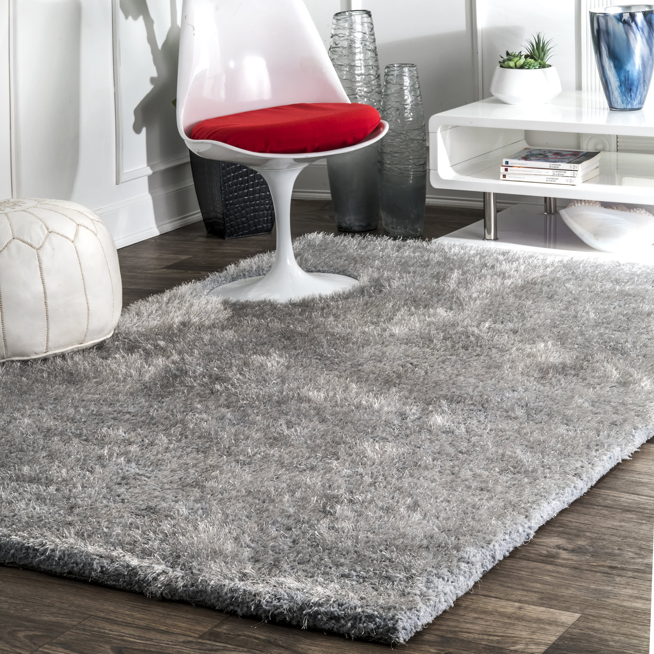 Soft Shag Rug | Light Grey - Image 2