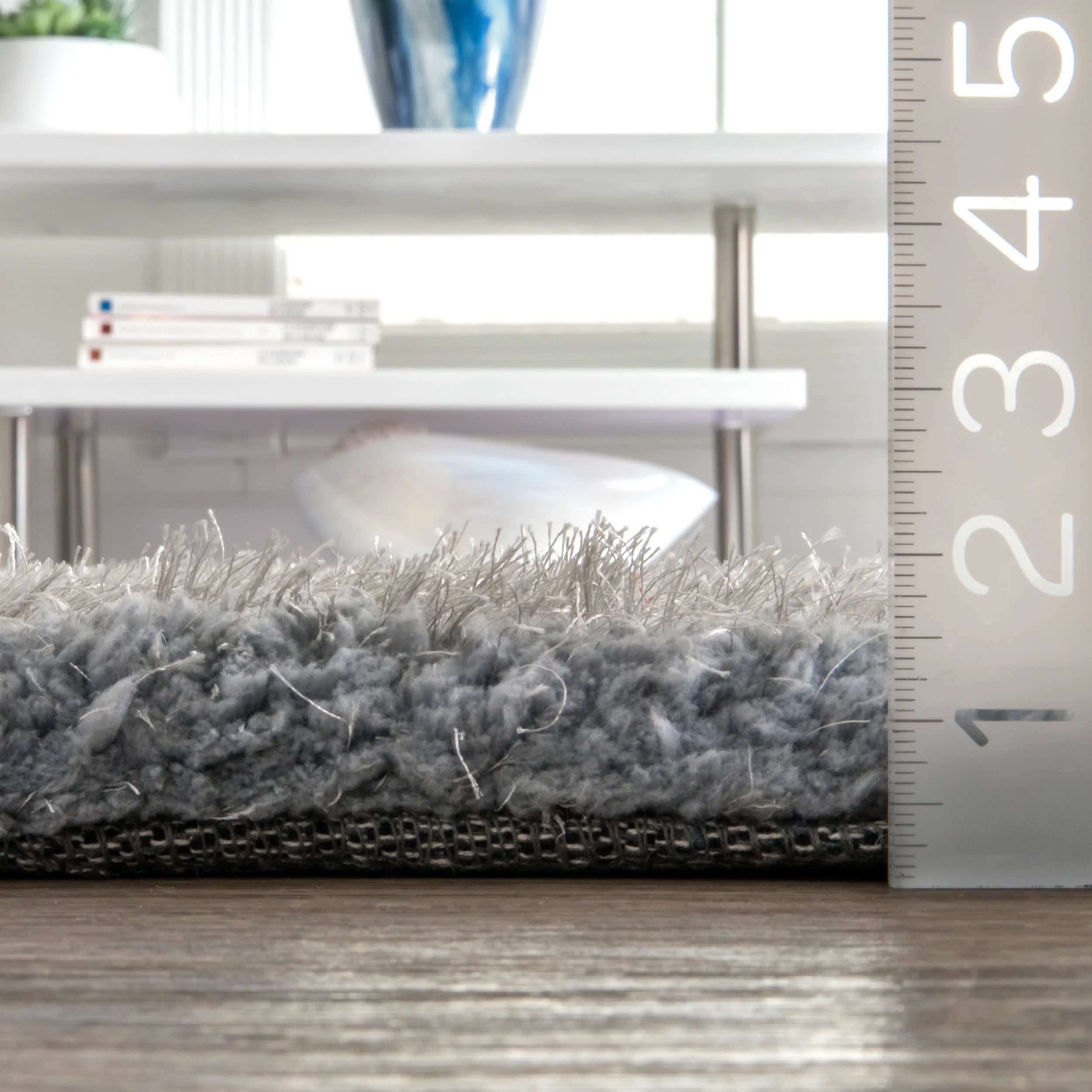 Soft Shag Rug | Light Grey - Image 5