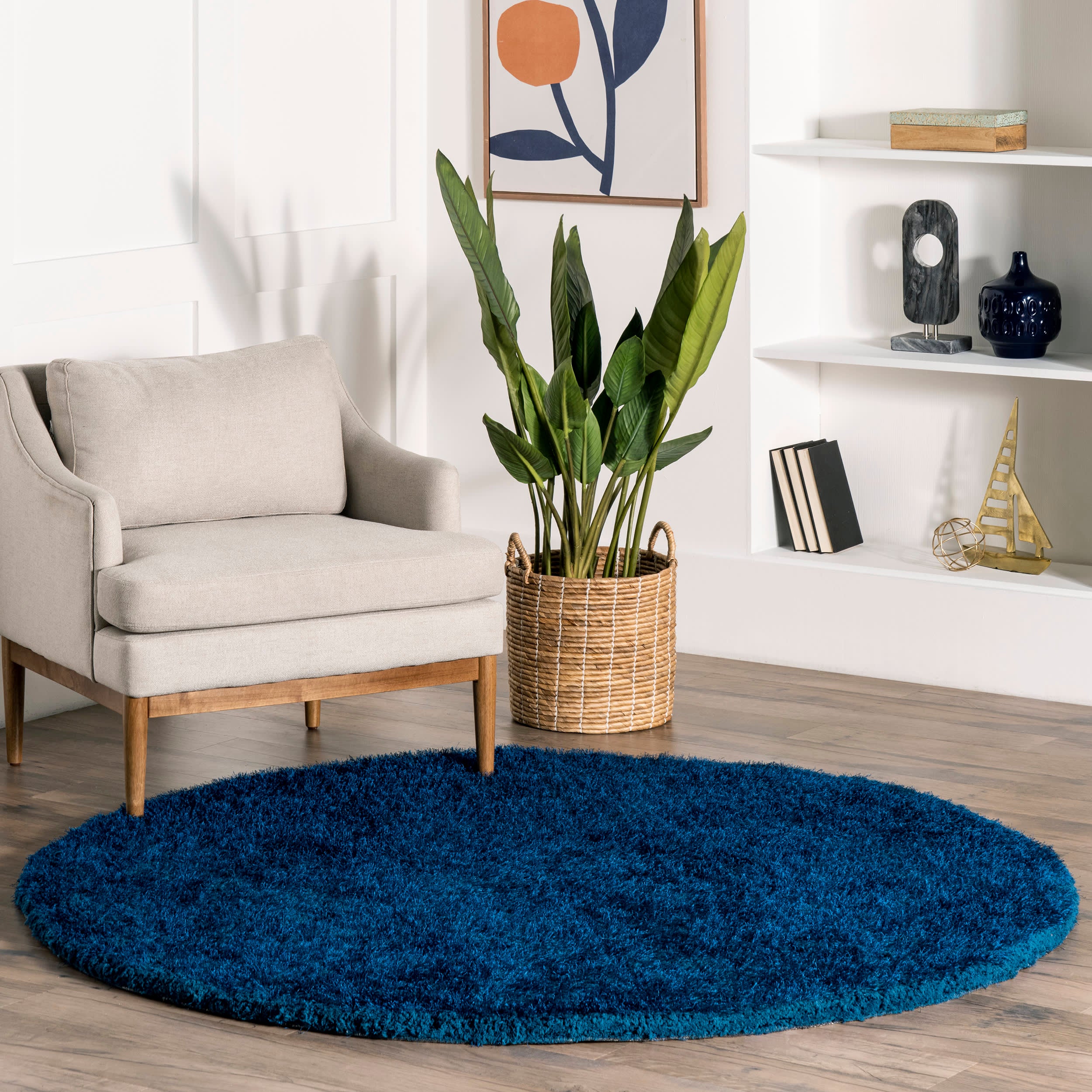 Soft Shag Rug | Teal - Image 2