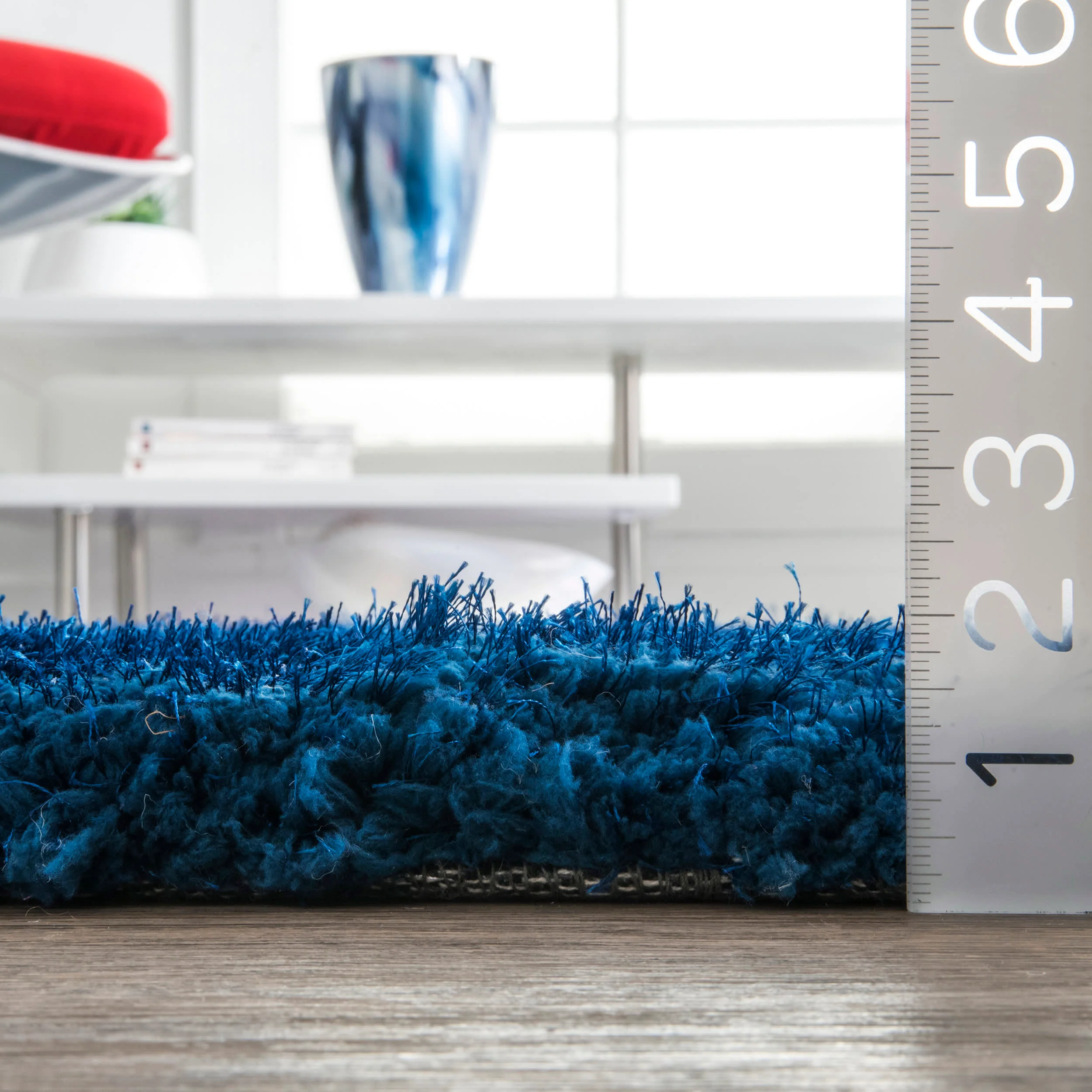 Soft Shag Rug | Teal - Image 4