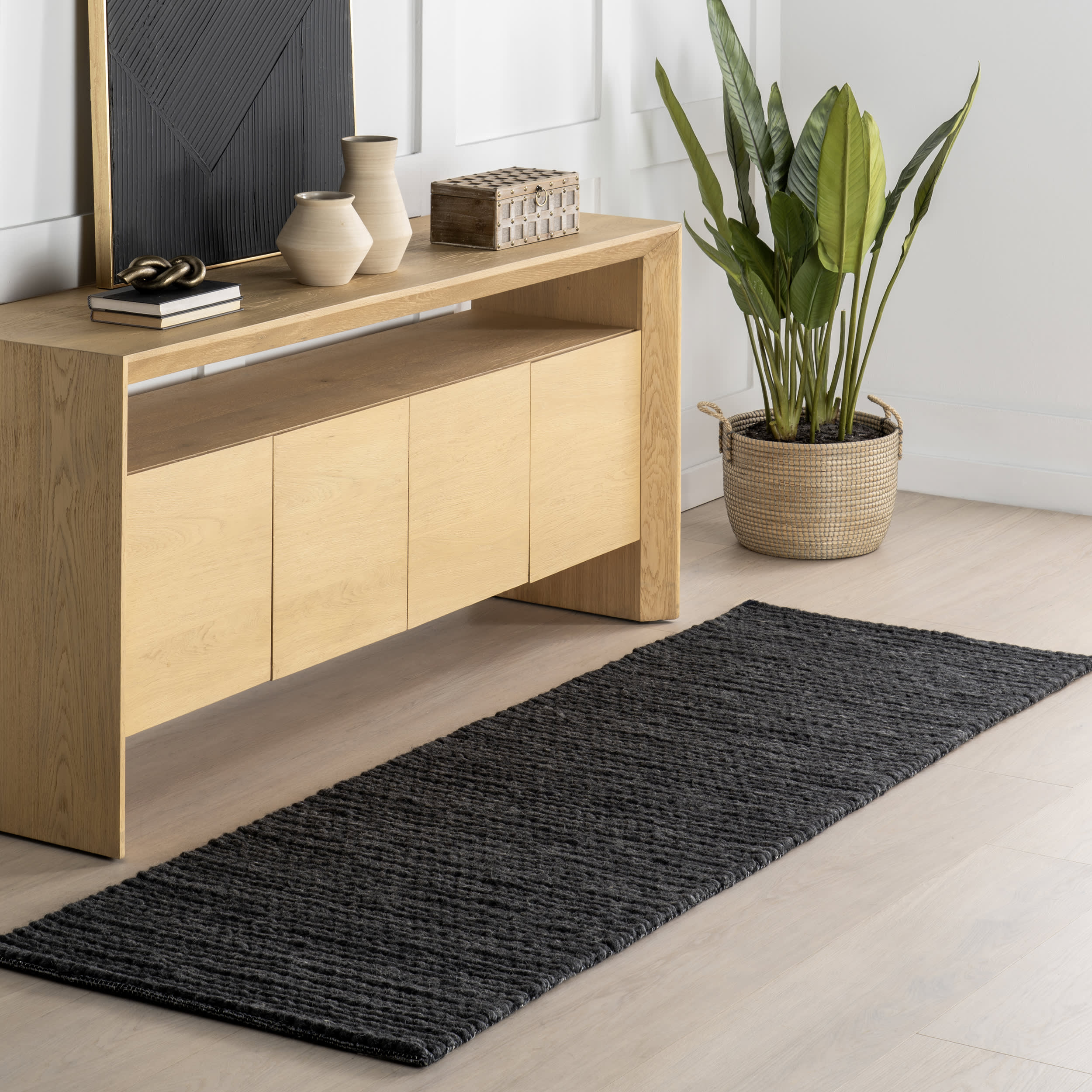 Softest Knit Wool Rug | Charcoal - Image 2