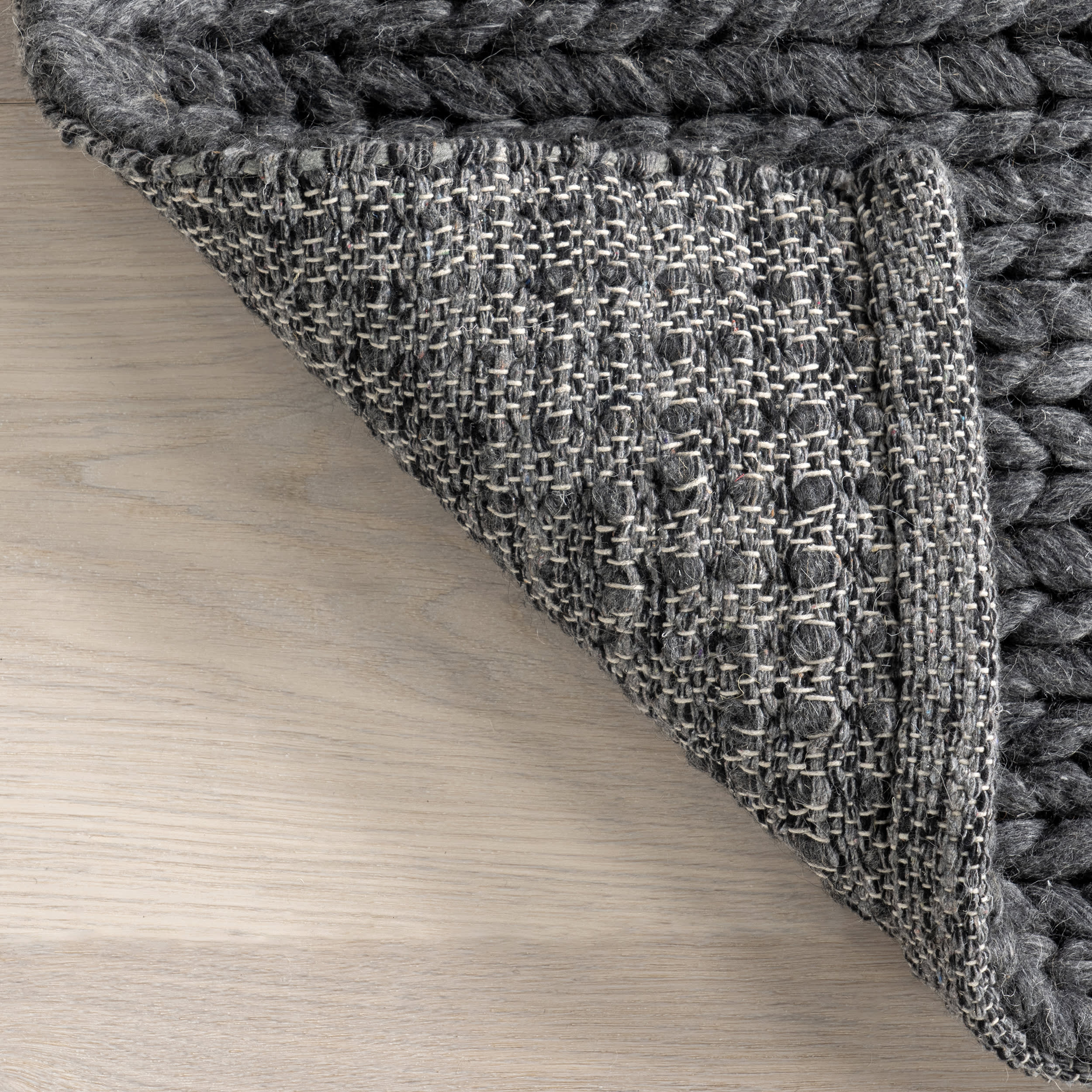 Softest Knit Wool Rug | Charcoal - Image 7
