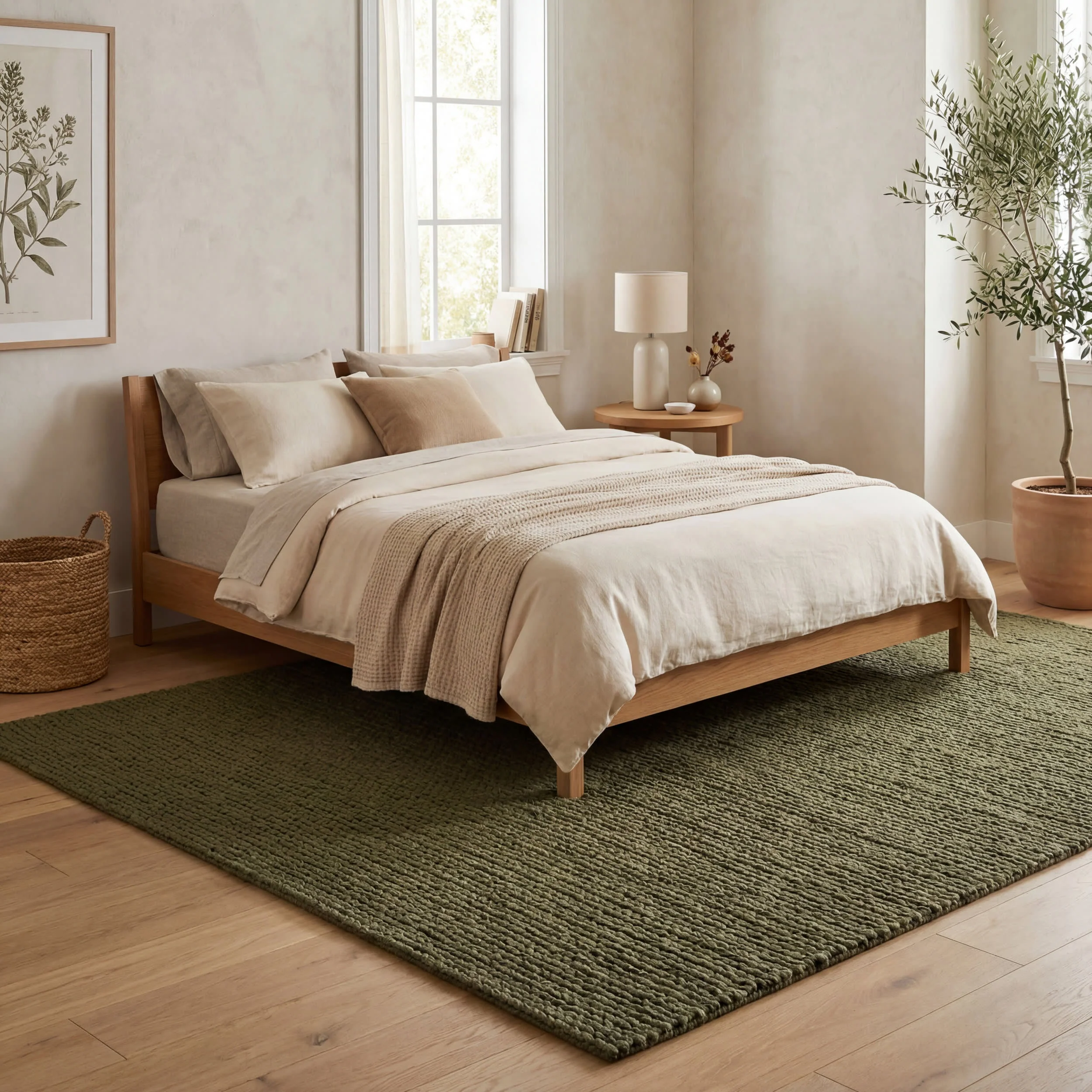 Softest Knit Wool Rug | Green - Image 10