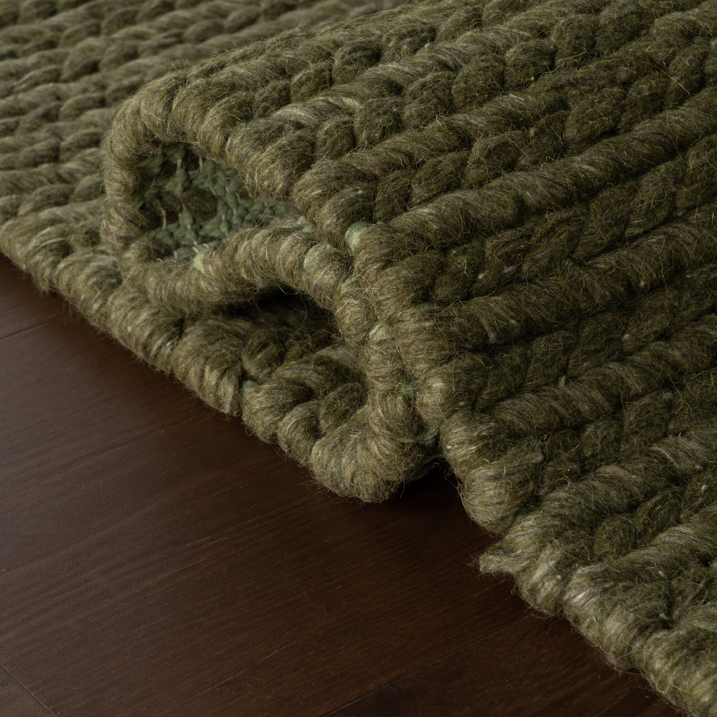 Softest Knit Wool Rug | Green - Image 11