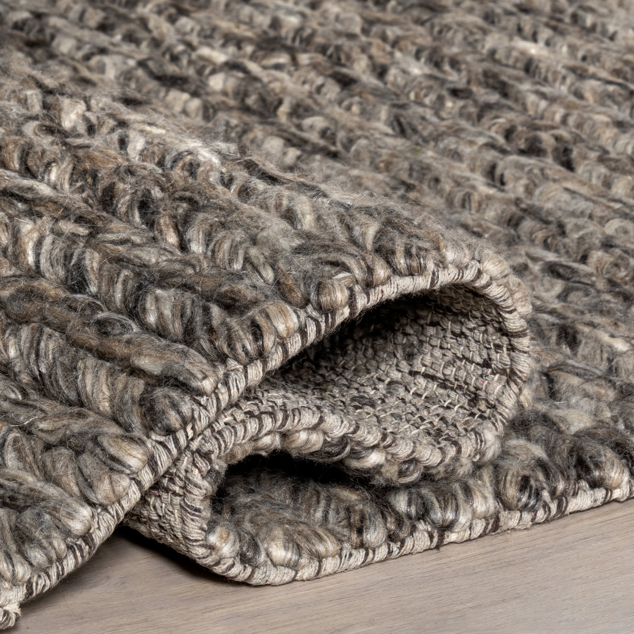 Softest Knit Wool Rug | Grey - Image 9
