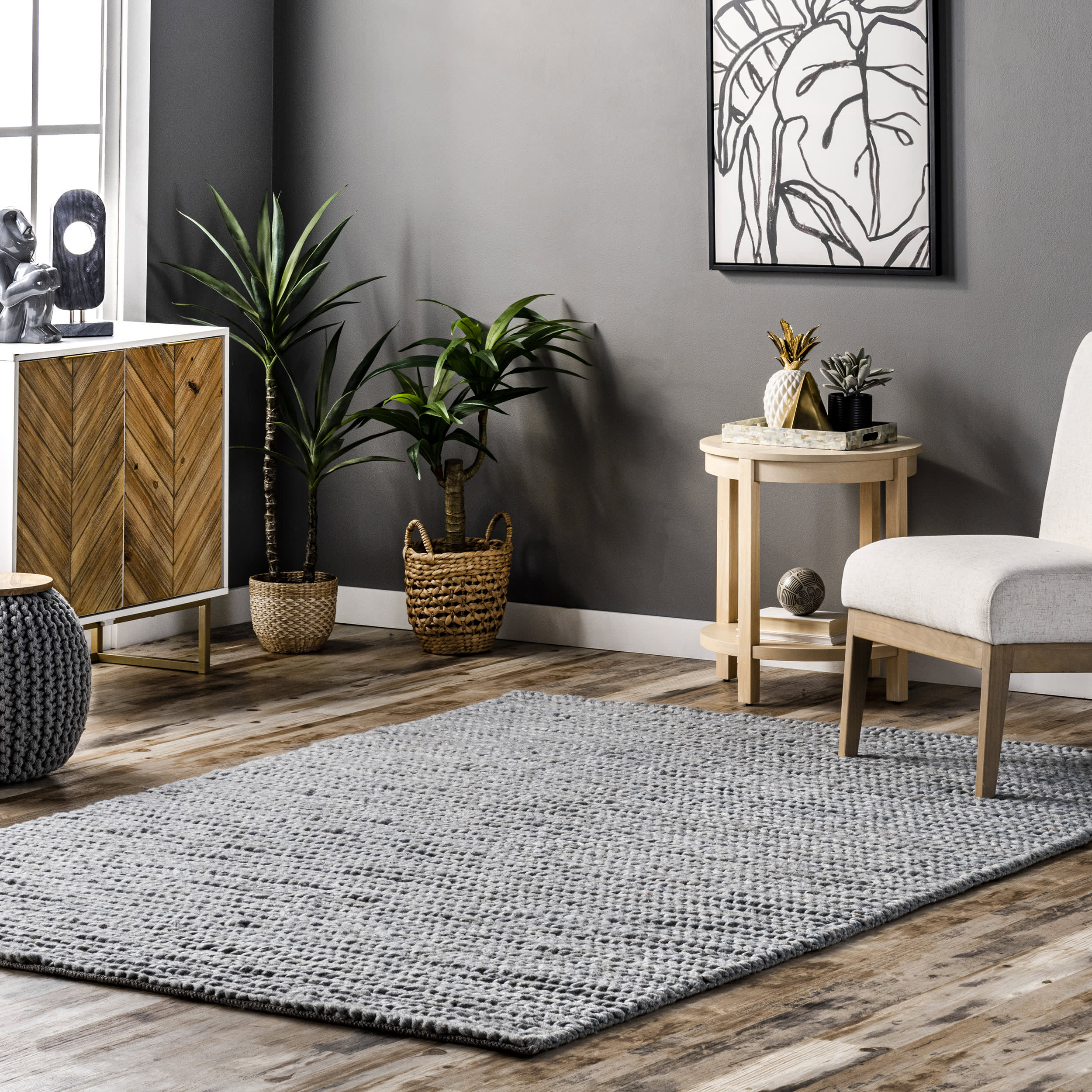 Softest Knit Wool Rug | Light Blue - Image 2