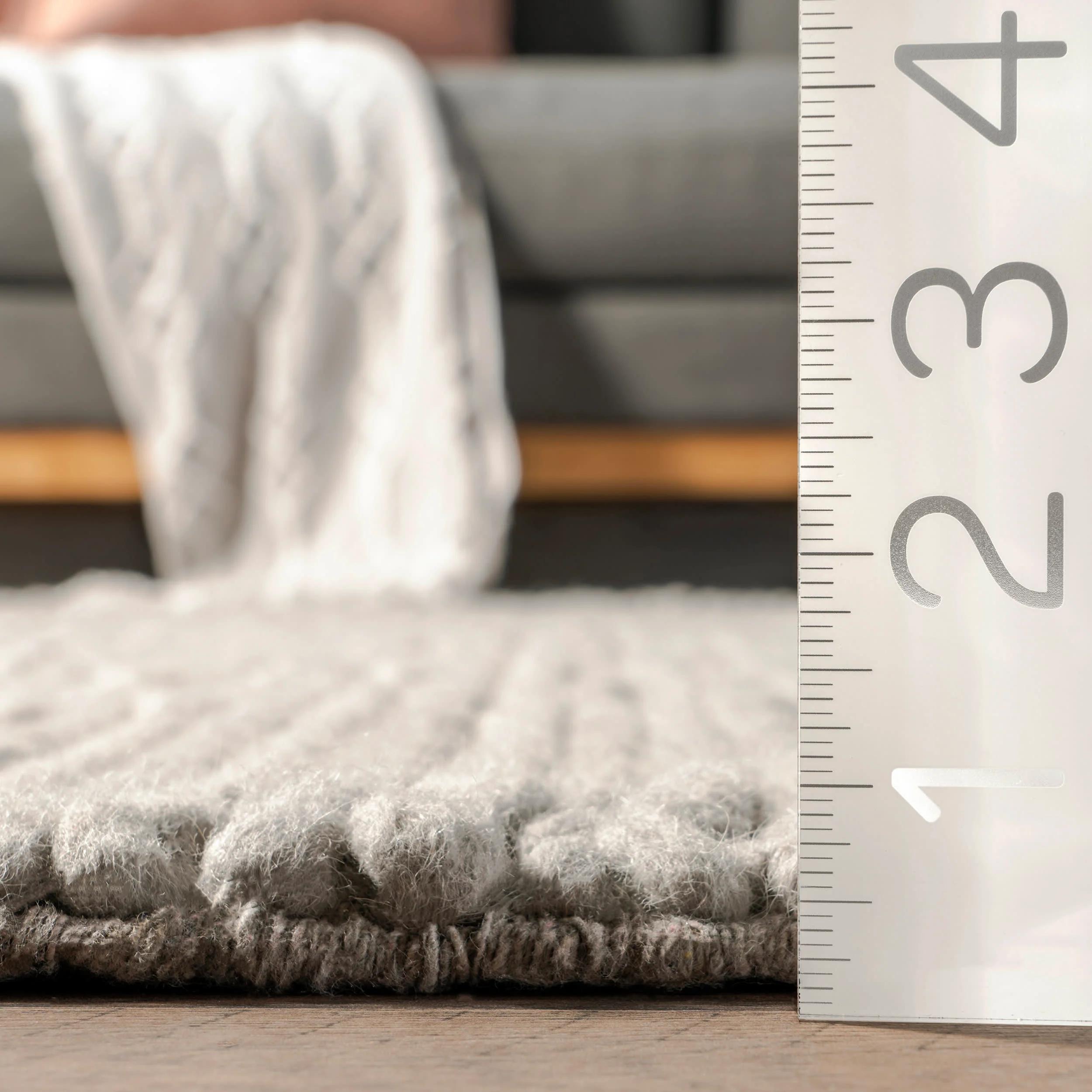 Softest Knit Wool Rug | Light Grey - Image 5