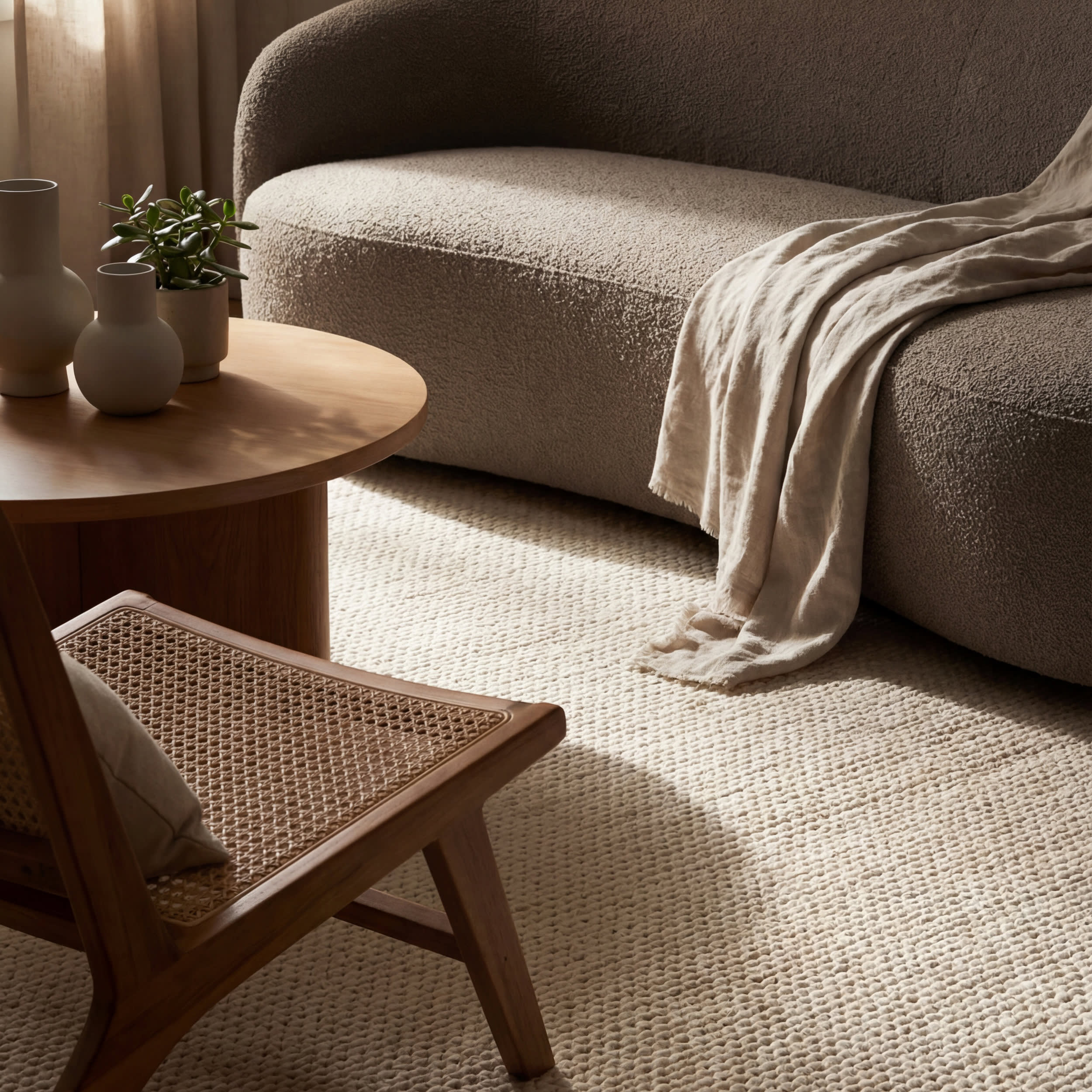 Softest Knit Wool Rug | Off White - Image 5