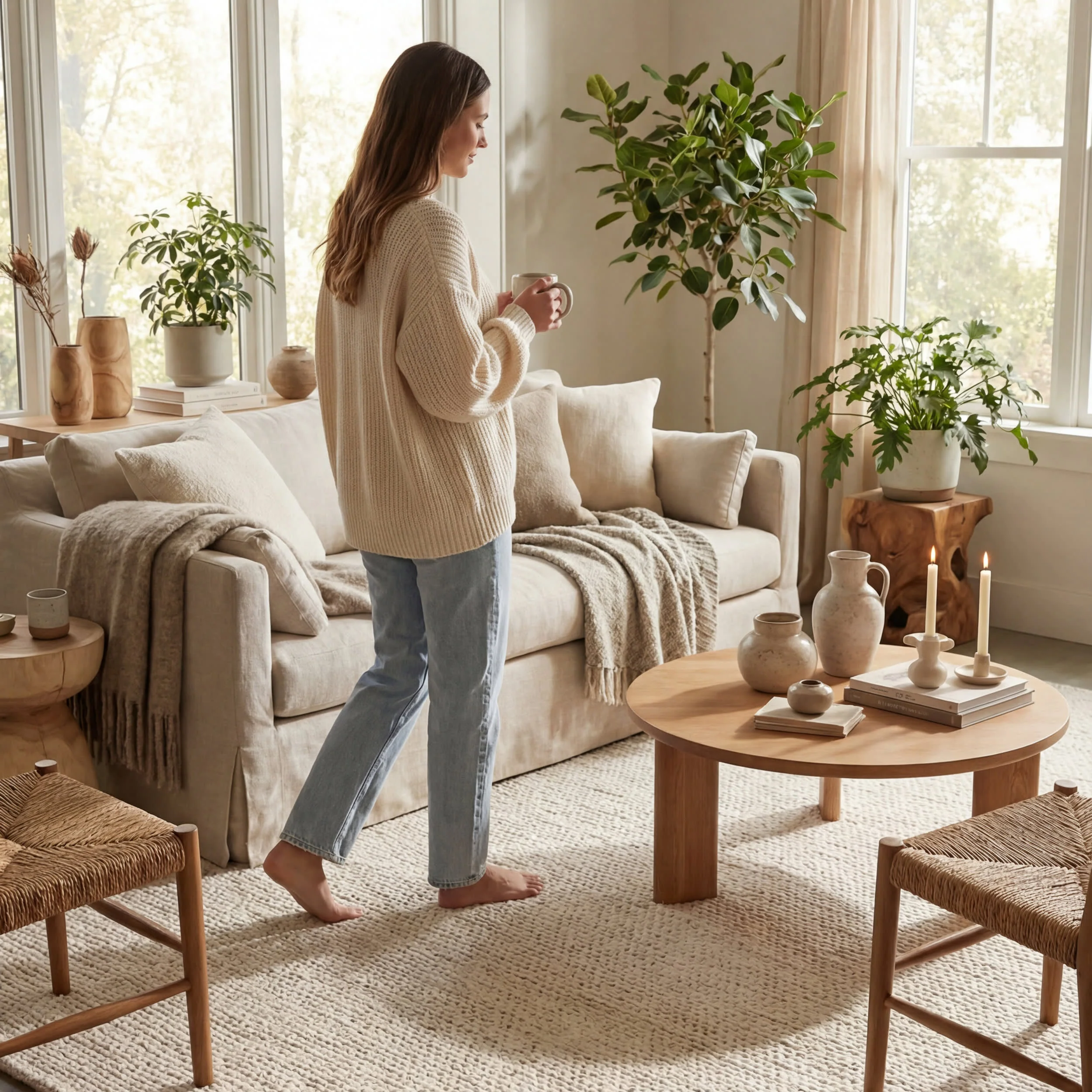 Softest Knit Wool Rug | Off White - Image 9