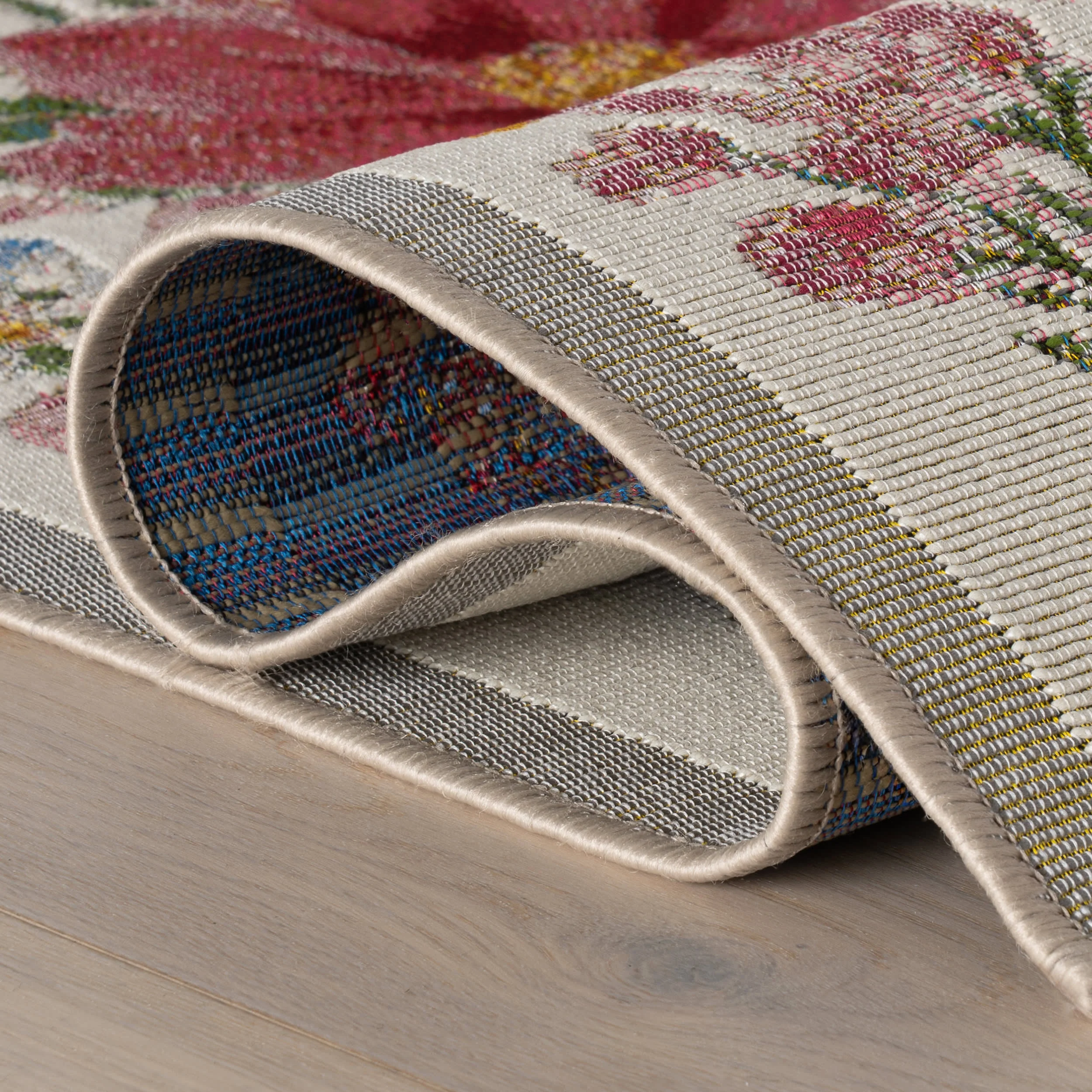 Solari Floral Indoor/Outdoor Rug | Multicolor - Image 3