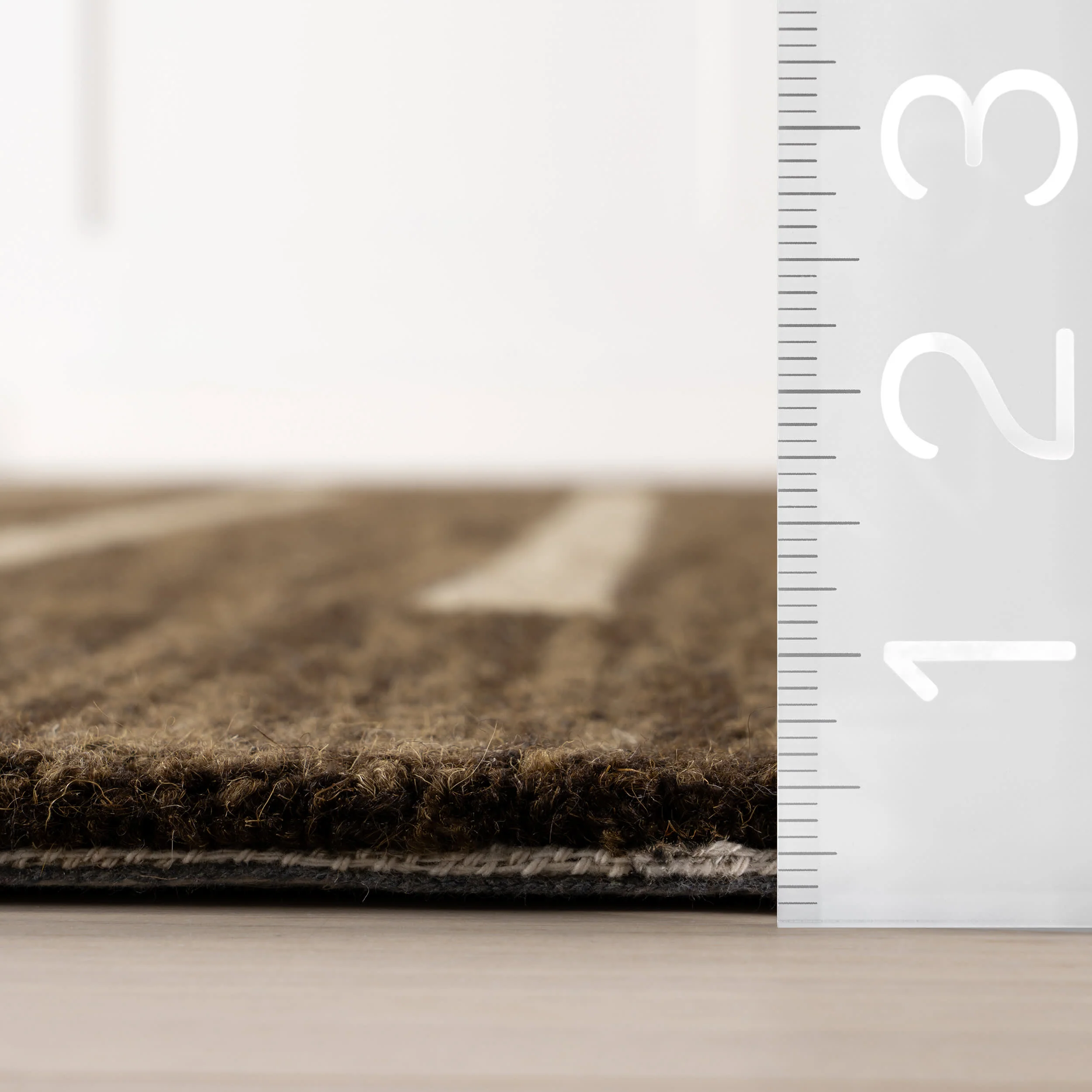Solena Bohemian Geometric Wool Rug | Brown - Image 5