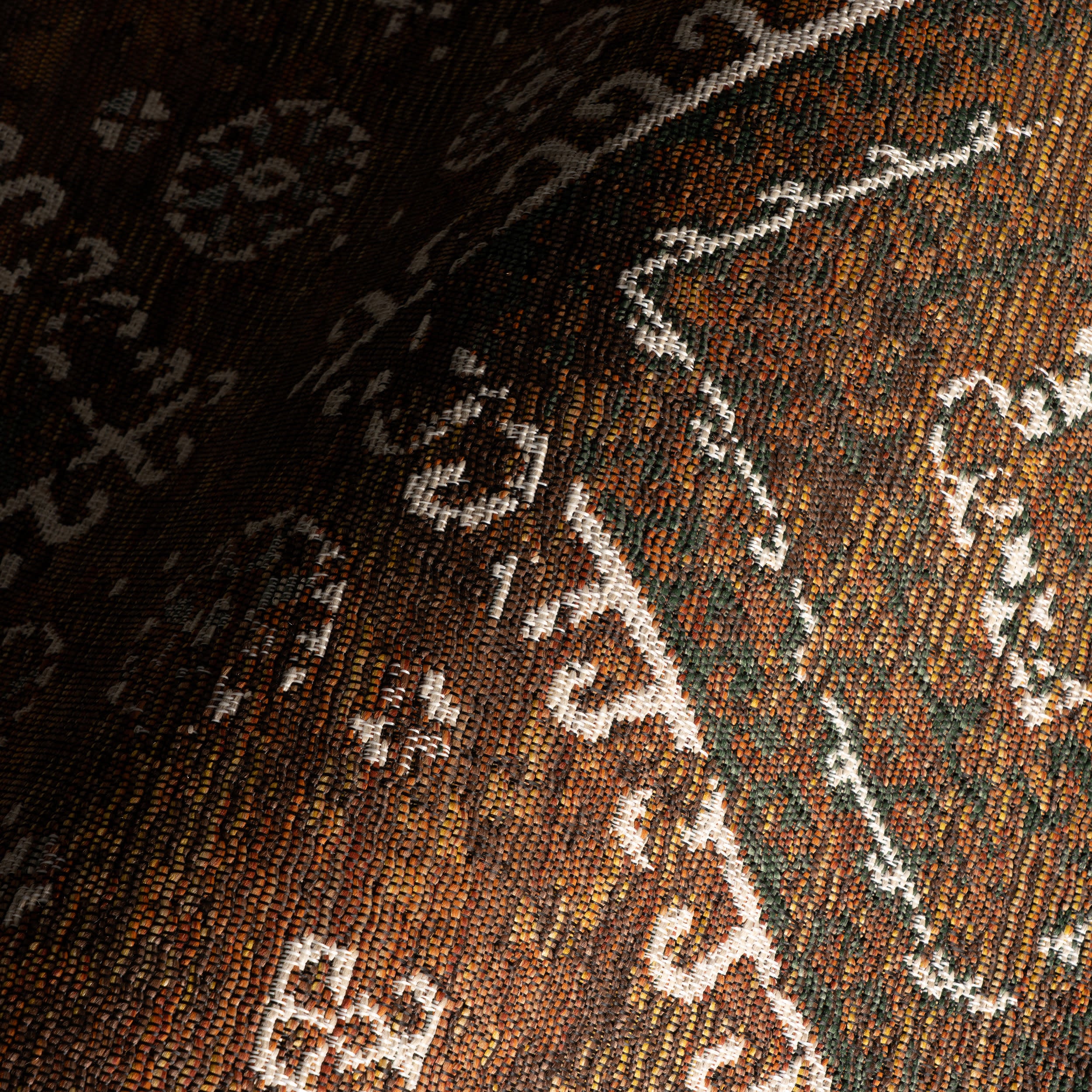 Solia Traditional Medallion Indoor/Outdoor Rug | Brown - Image 3