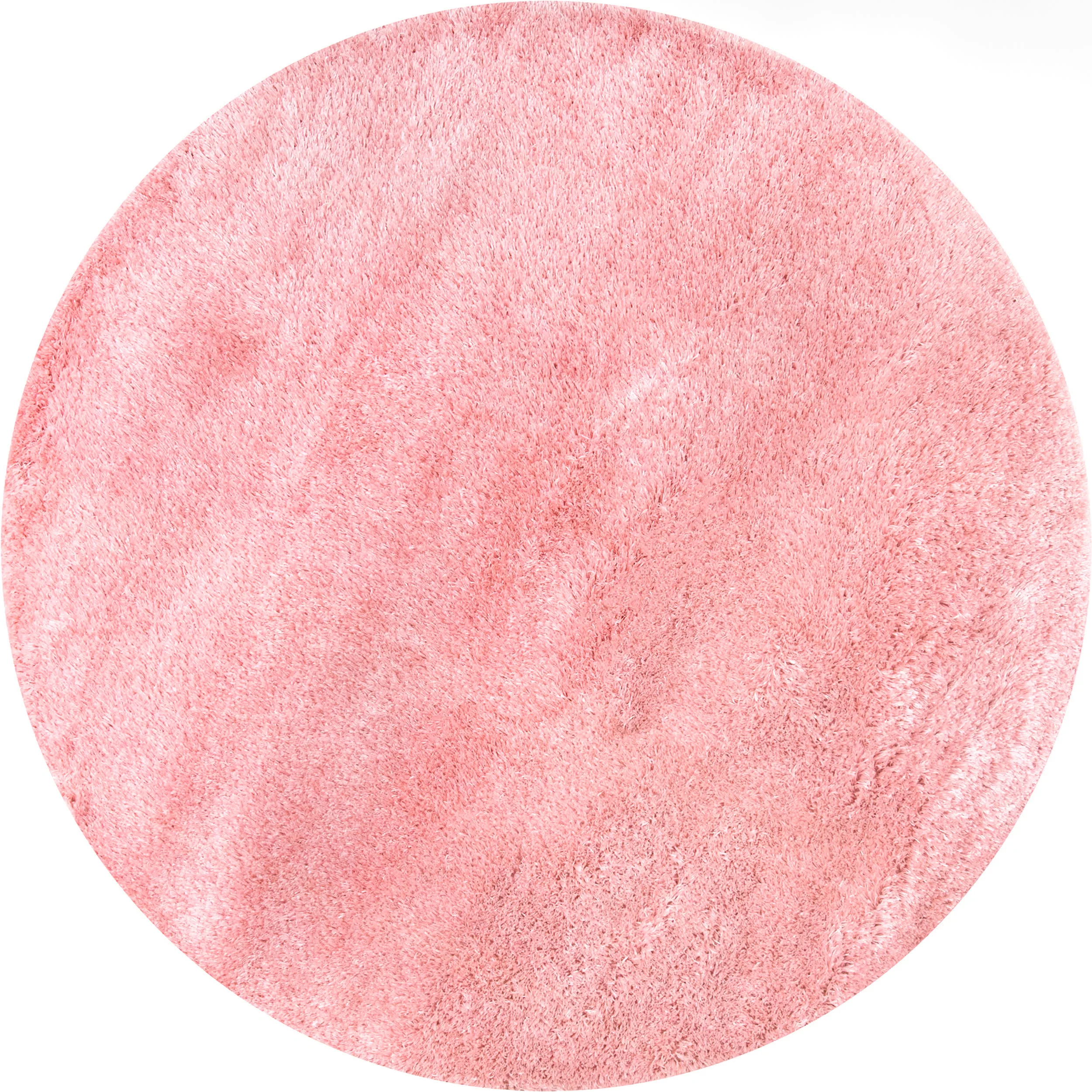 Solid Fluffy Rug | Baby Pink