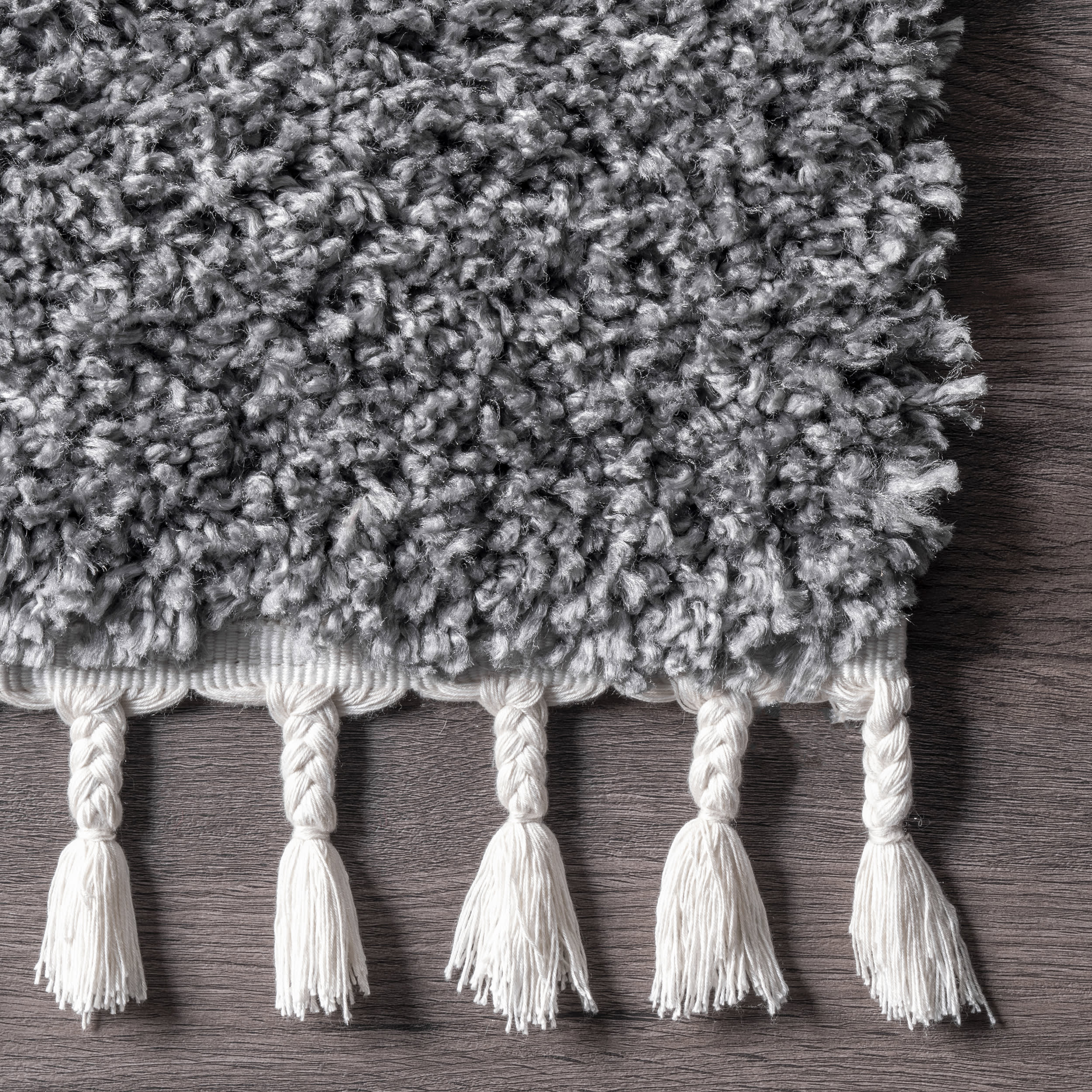 Solid Shag Rug | Dark Grey - Image 3