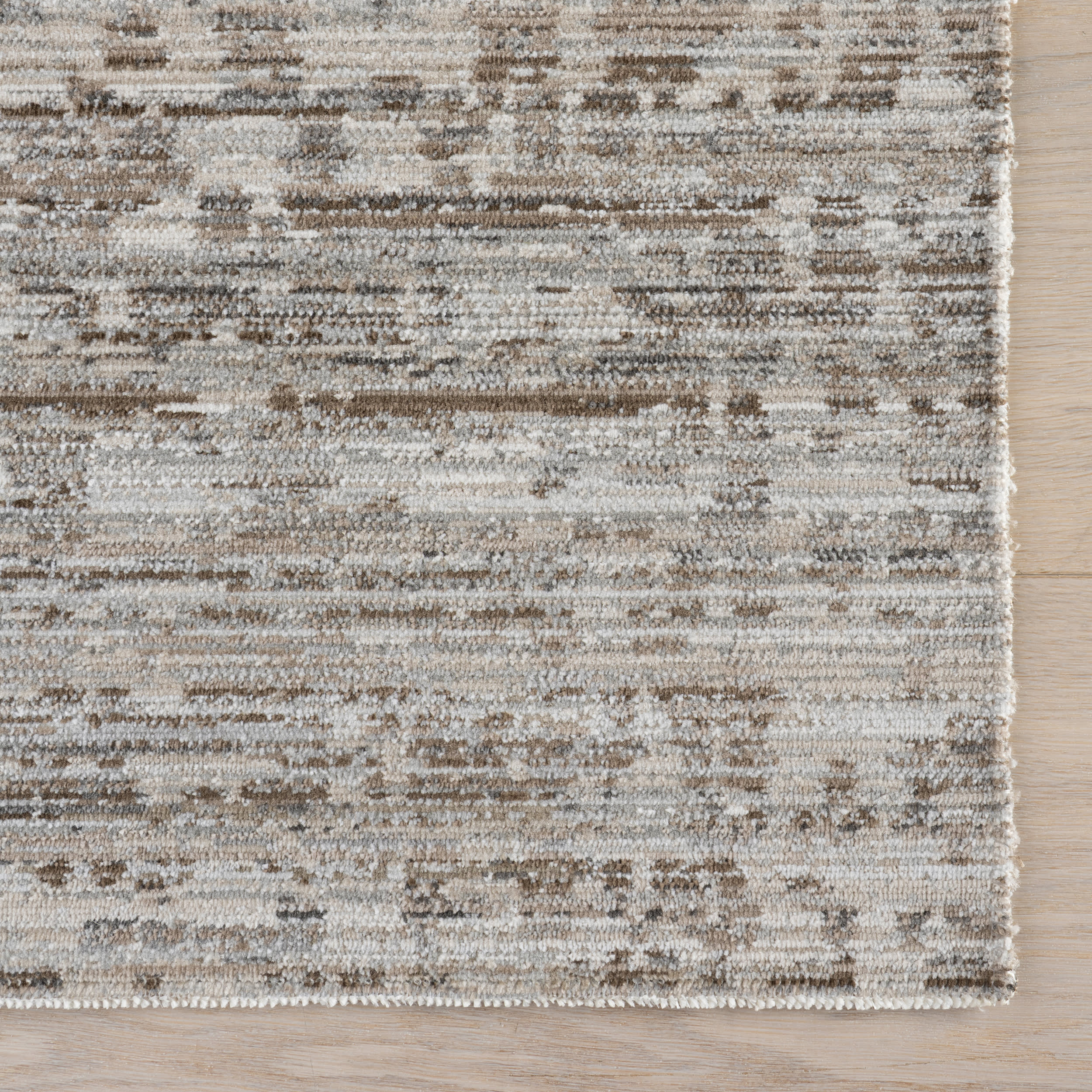 Solvia Modern Woven Abstract Indoor/Outdoor Washable Rug | Grey - Image 4