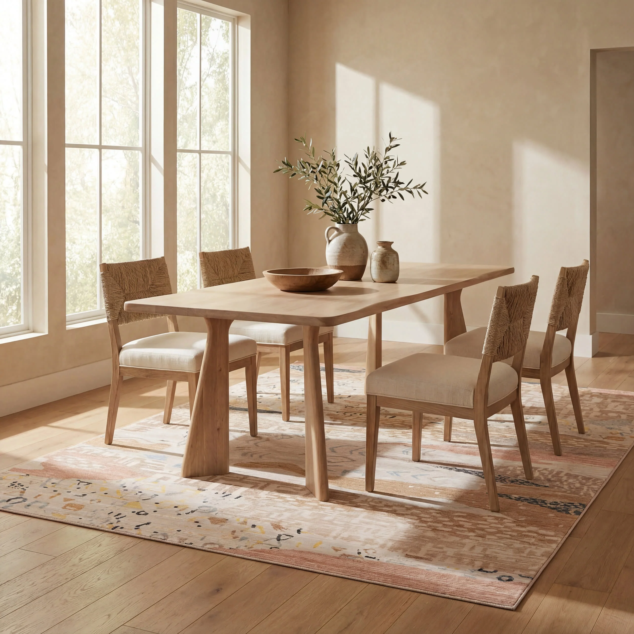 Sonace Moroccan Washable Rug | Sand - Image 7