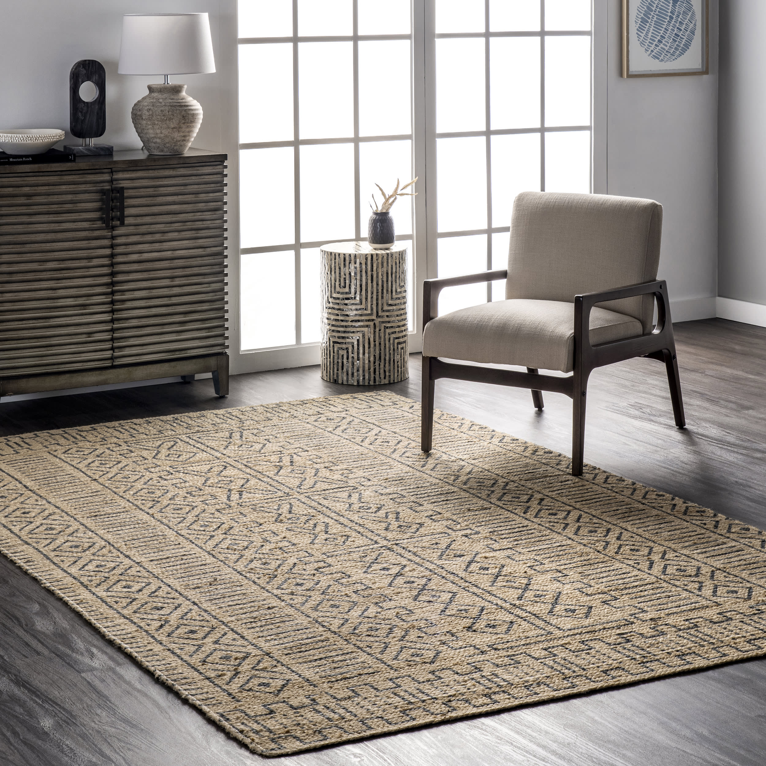 Sonya Tuareg Rug | Grey - Image 2