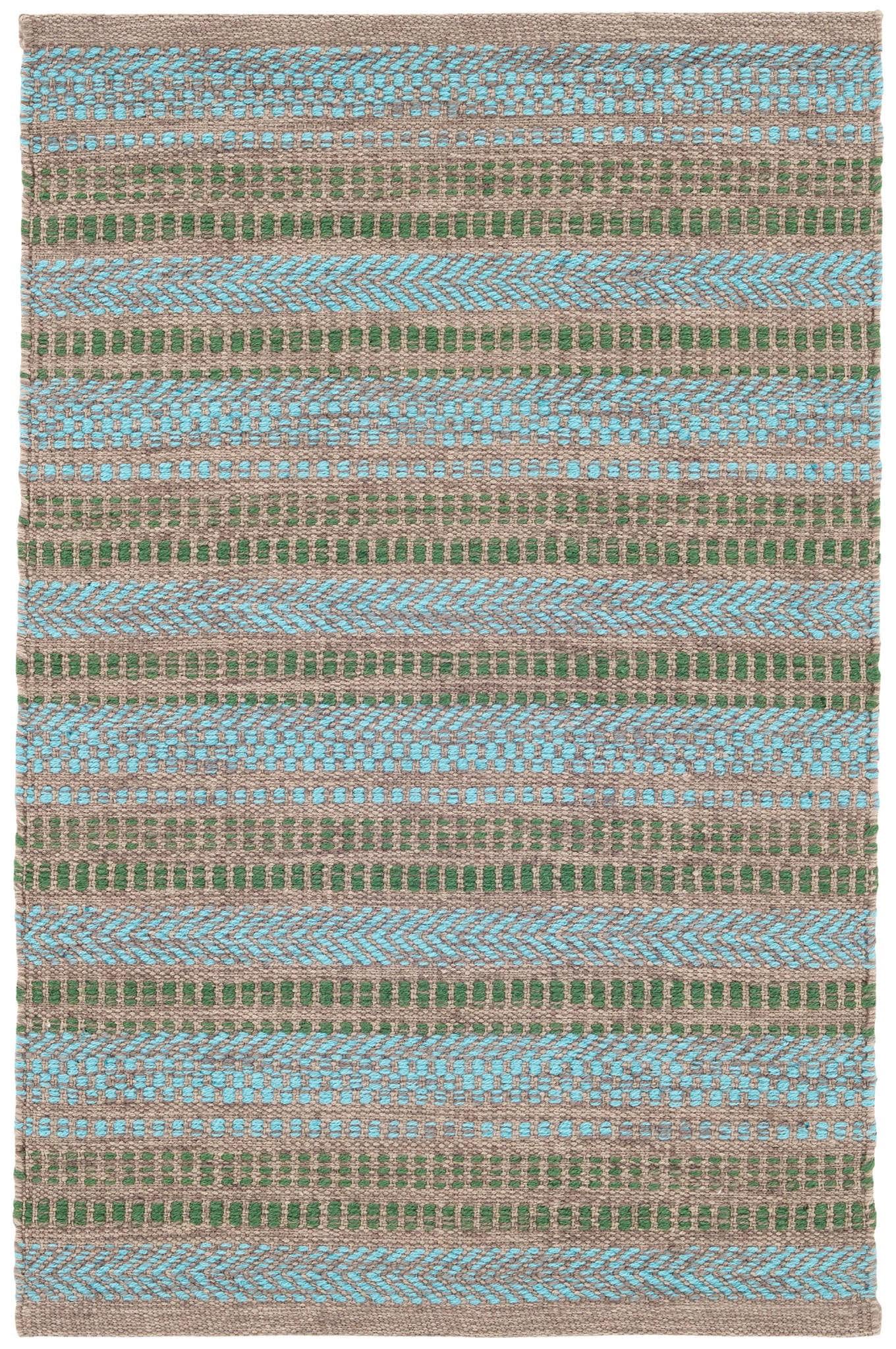Sooner Than Later Handwoven Indoor/Outdoor Rug | Aqua