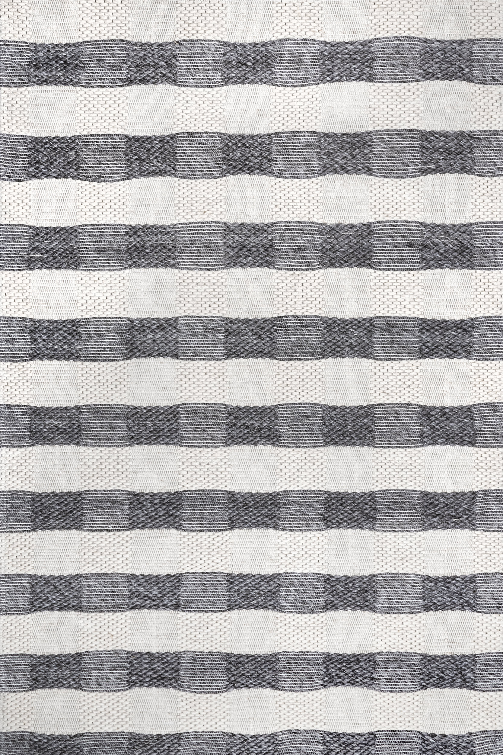 Sophie Striped Wool Rug | Grey