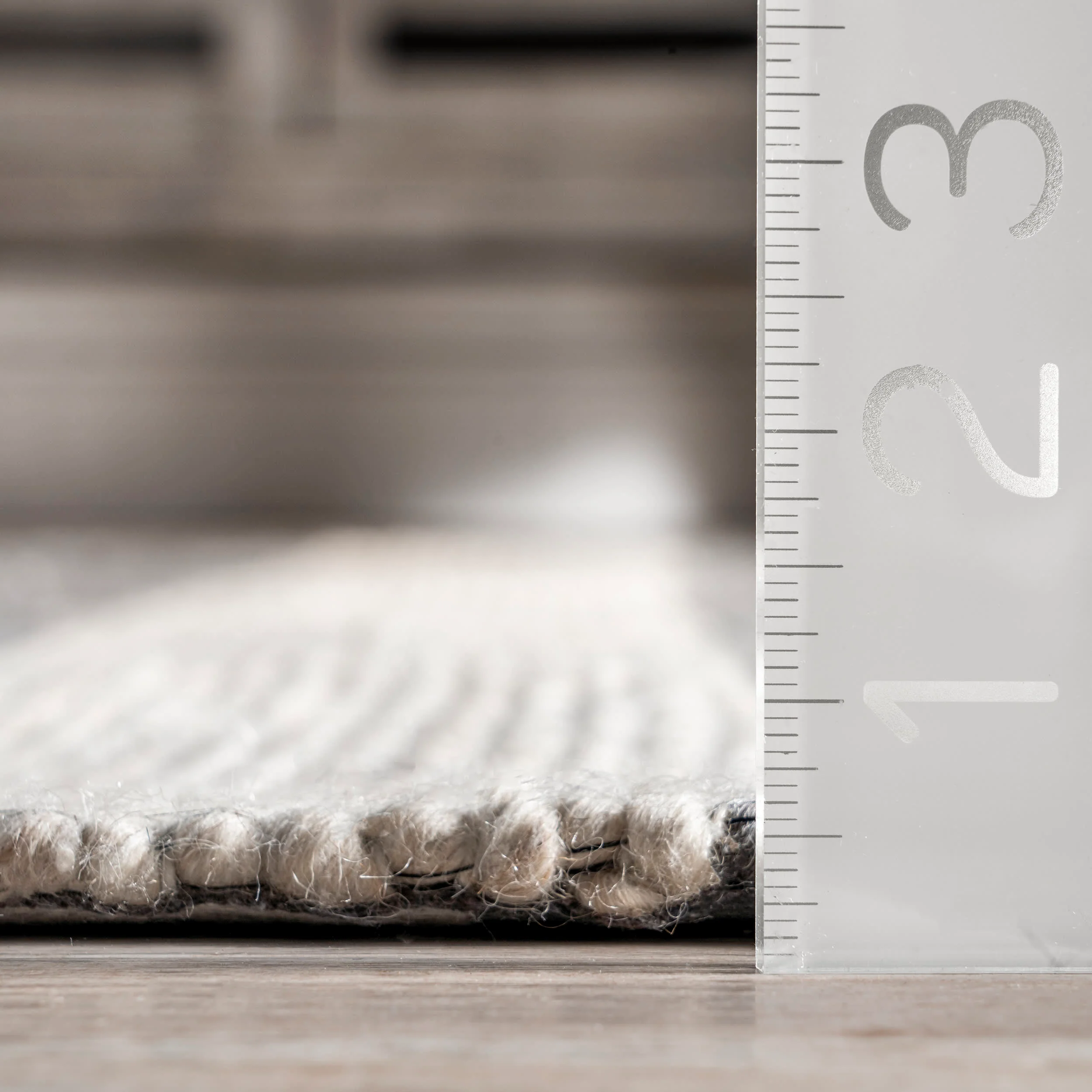 Sophie Striped Wool Rug | Grey - Image 4