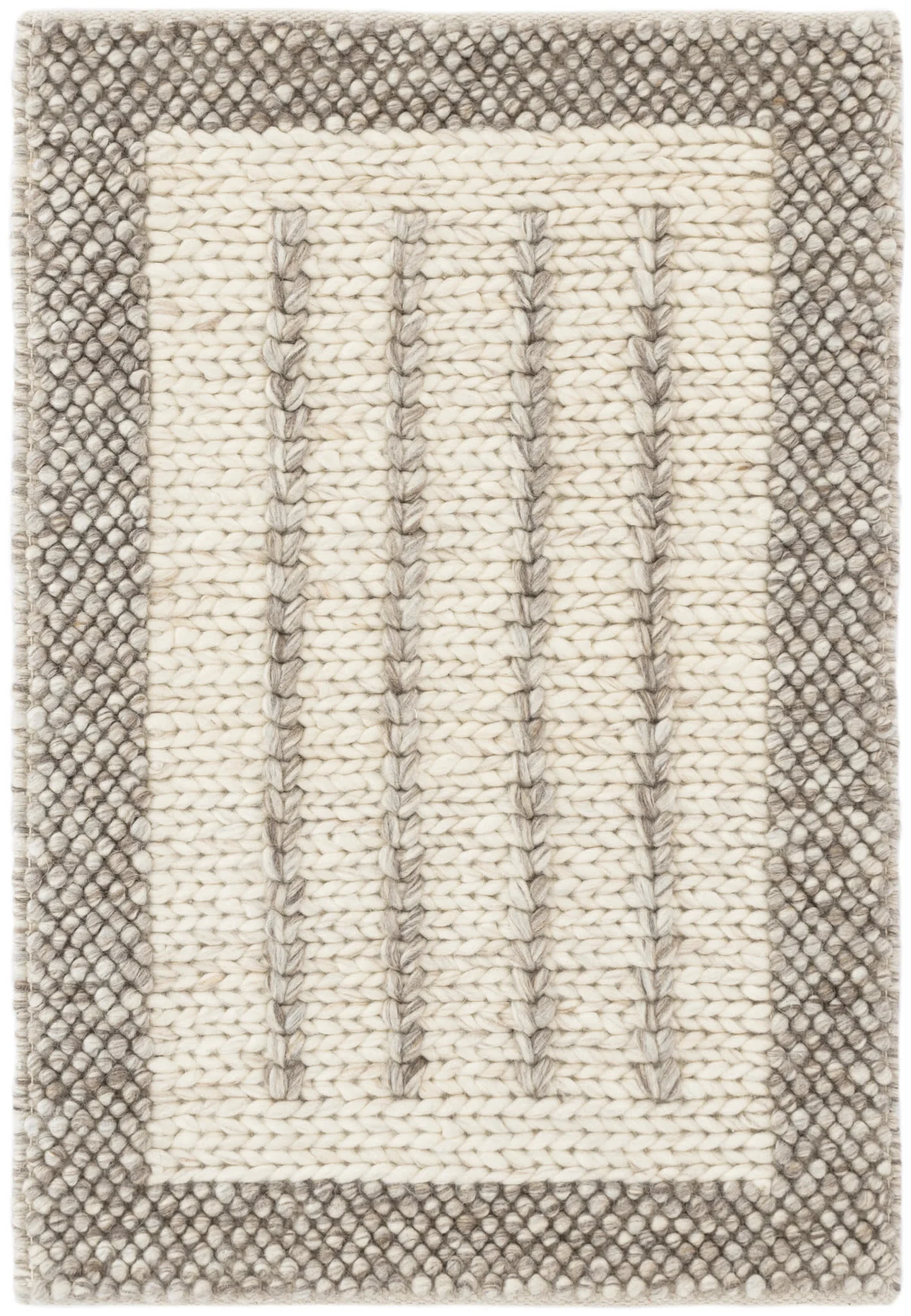 Sorrel Handwoven Wool Rug | Neutral