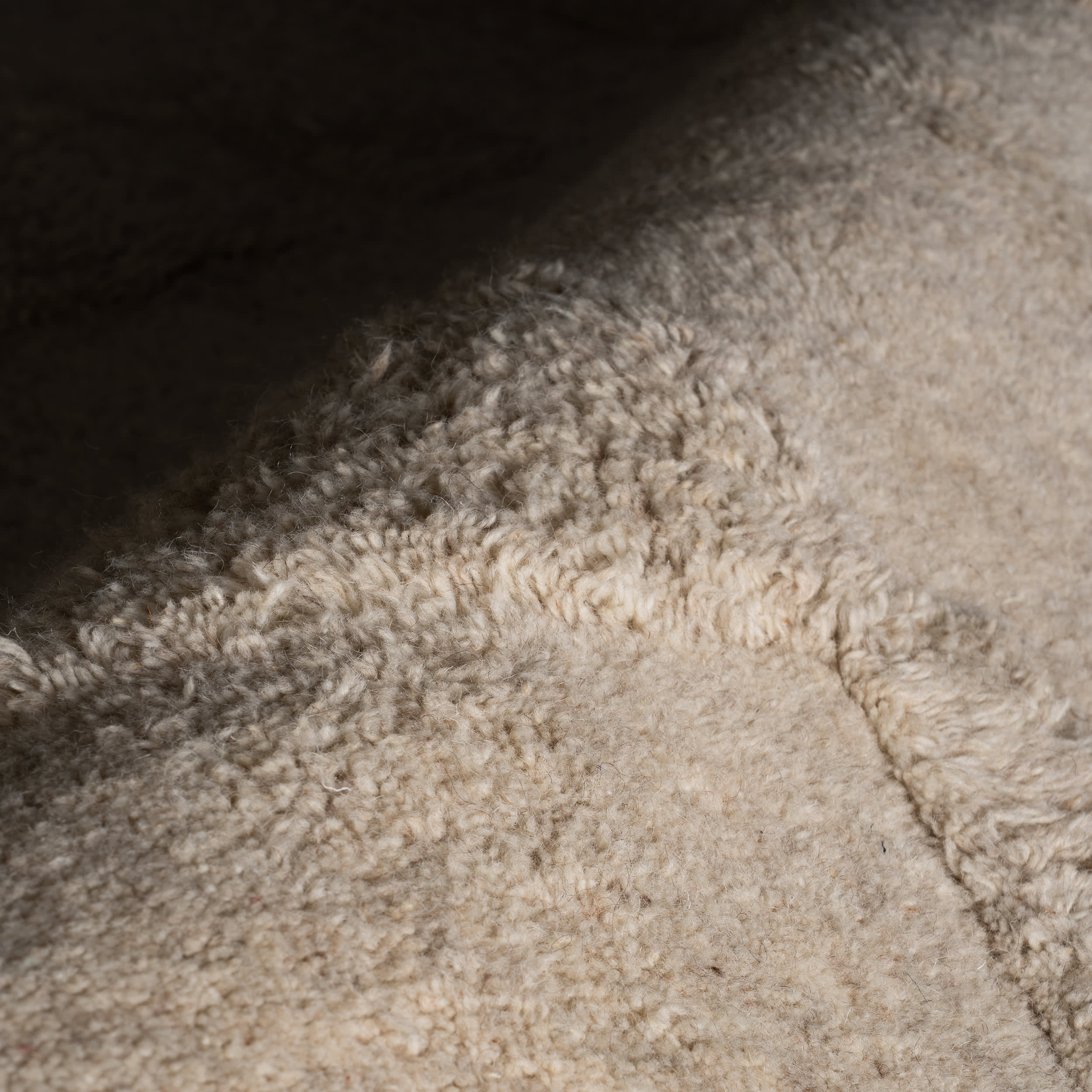 Sorvelle Modern Solid Wool Rug | Tan - Image 3