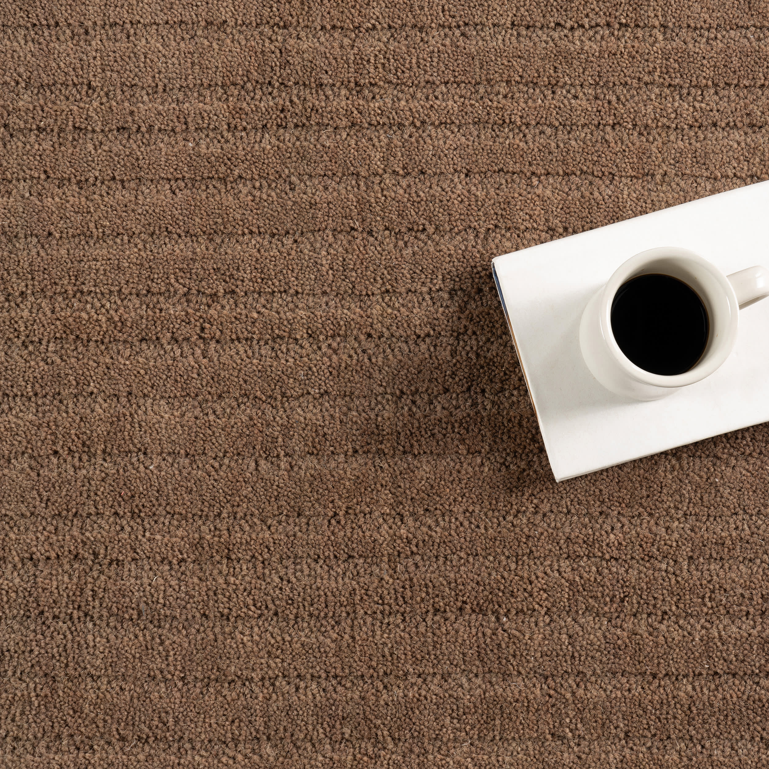 Southwest Striped Wool Rug | Dark Brown - Image 7
