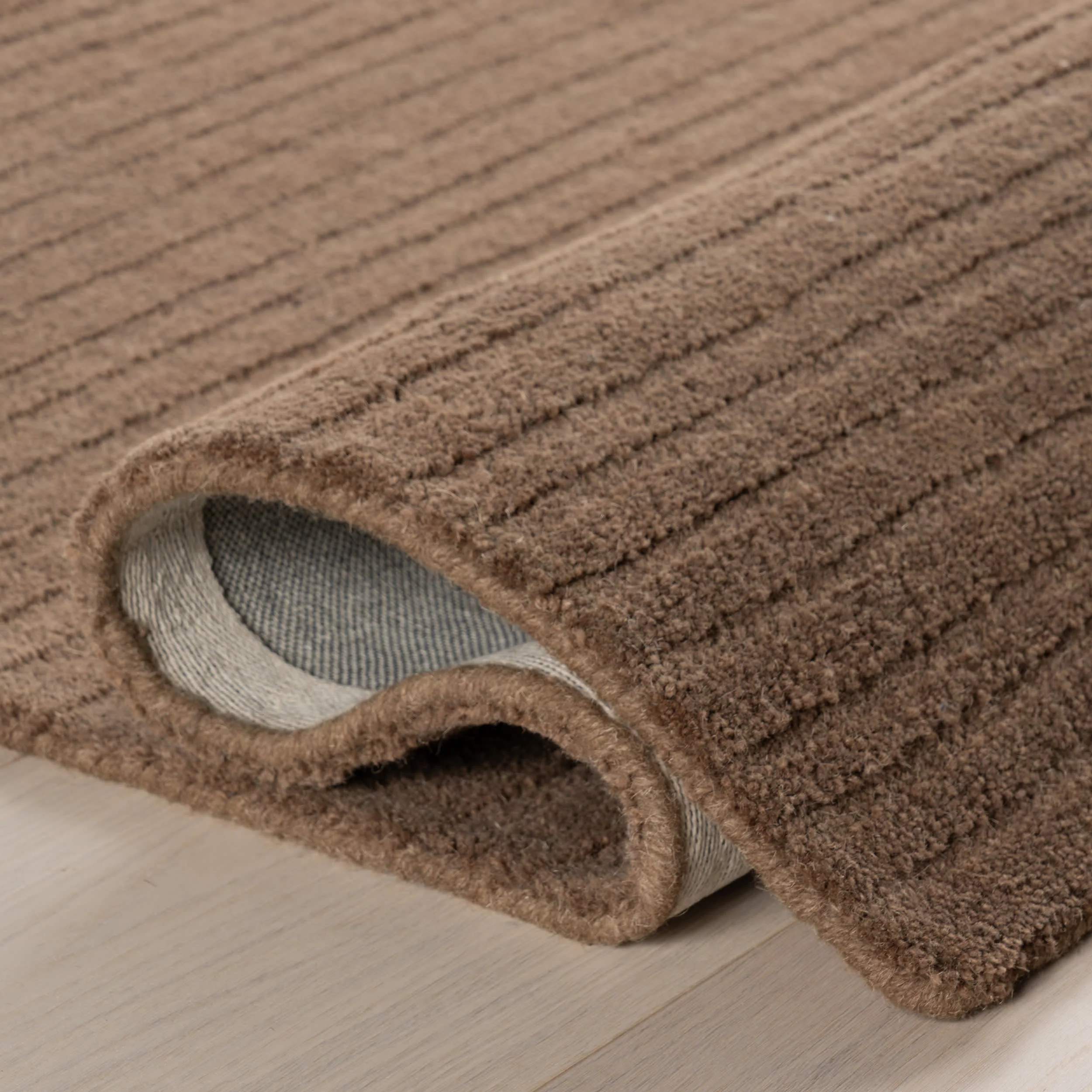 Southwest Striped Wool Rug | Dark Brown - Image 8
