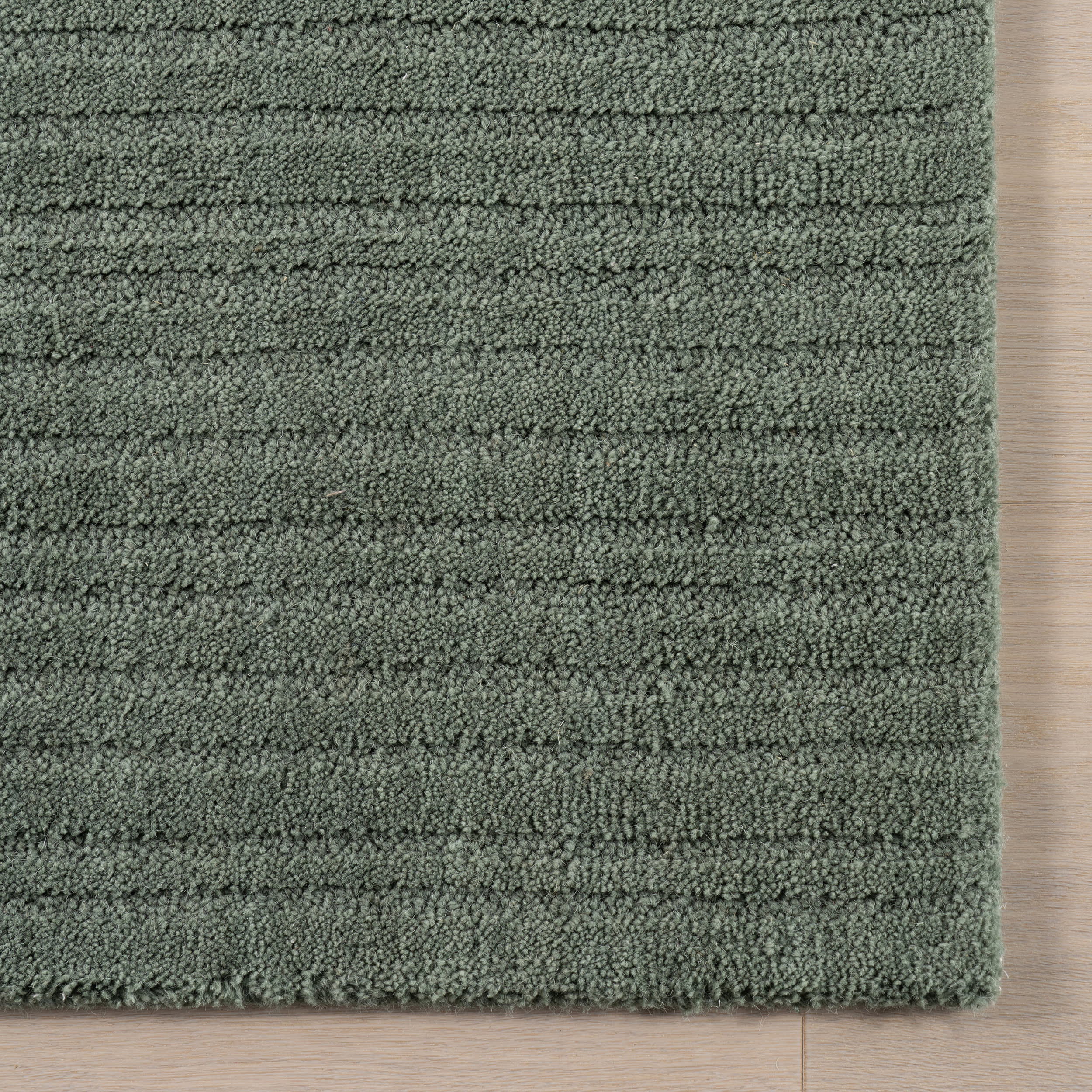 Southwest Striped Wool Rug | Green - Image 4