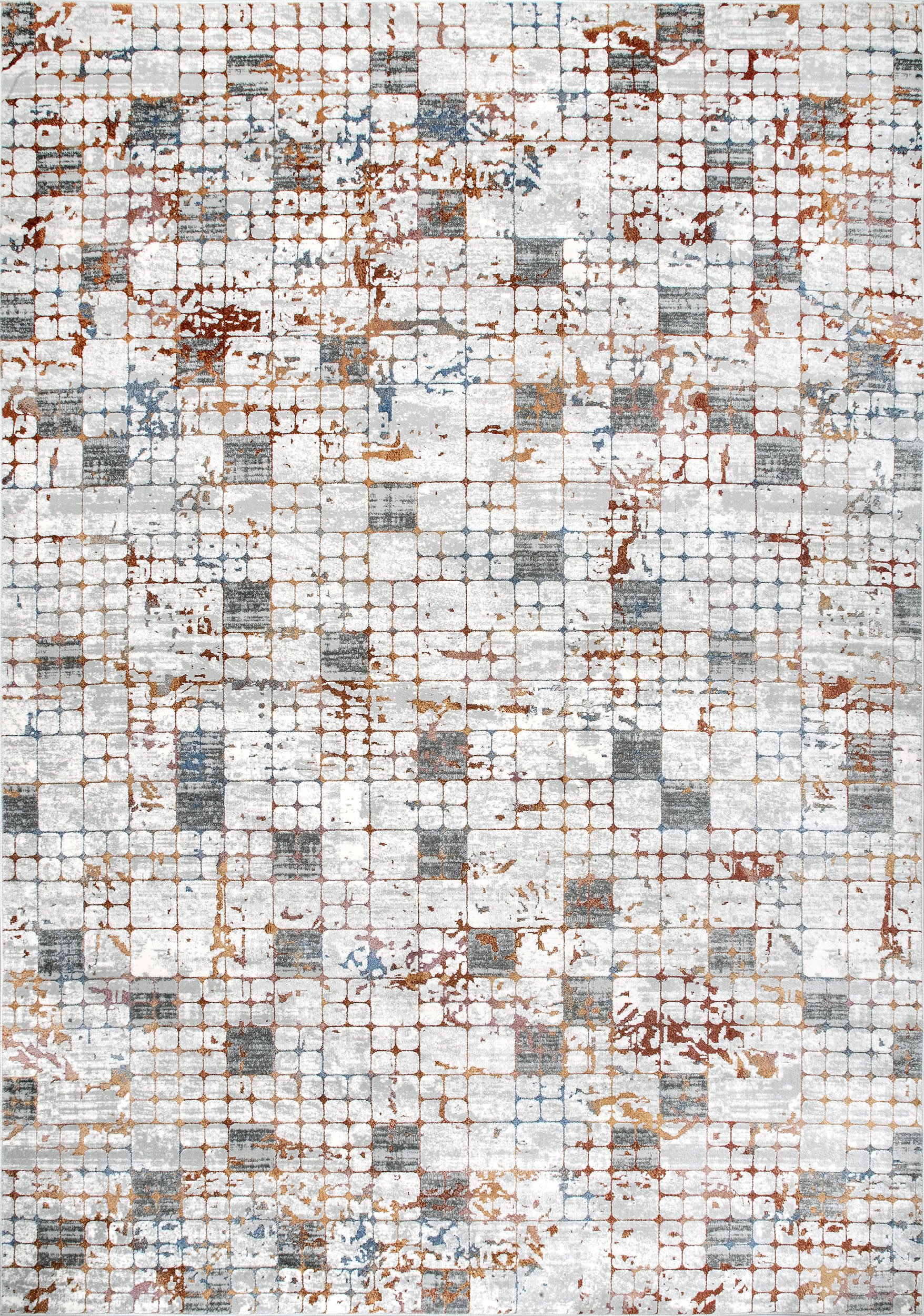 Sprawling Tiles Rug | Light Grey