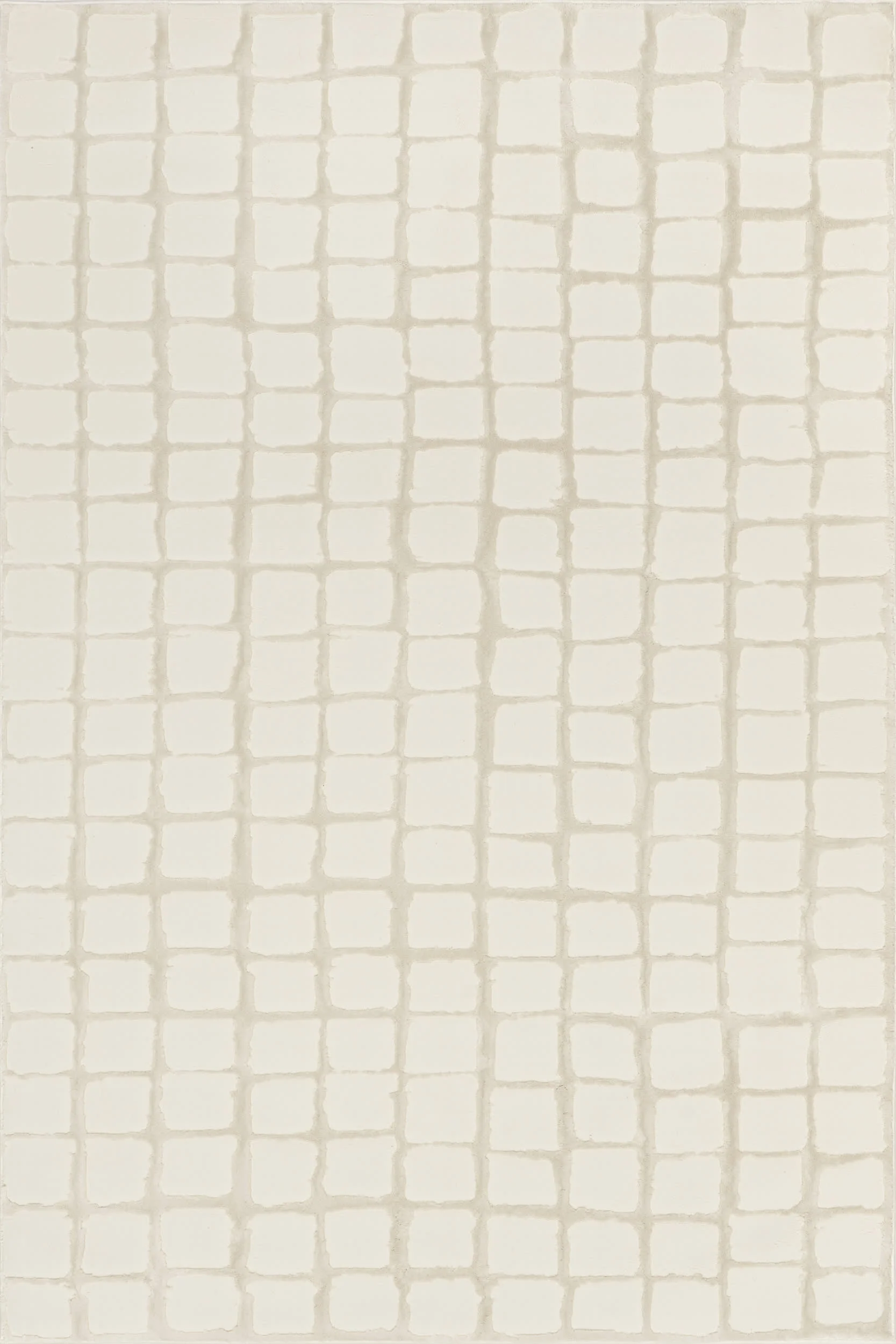 Spring Lake Plush Textured Washable Rug | Cream